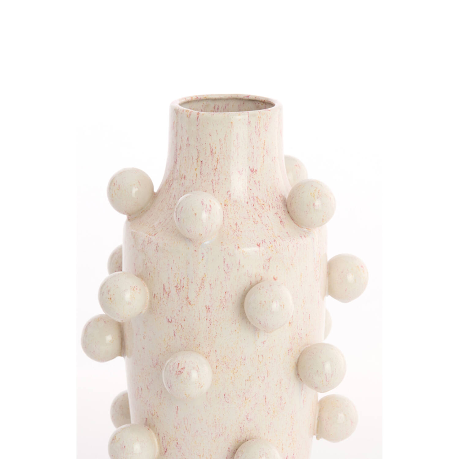 Vaas deco Ø23x43 cm MOLLY keramiek roze