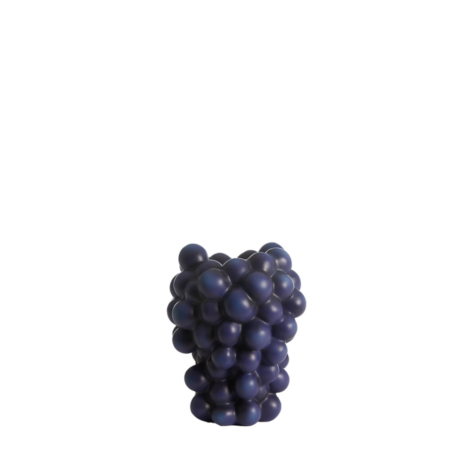 Vase deco 17x16x20,5 cm GRAPES dark blue-purple