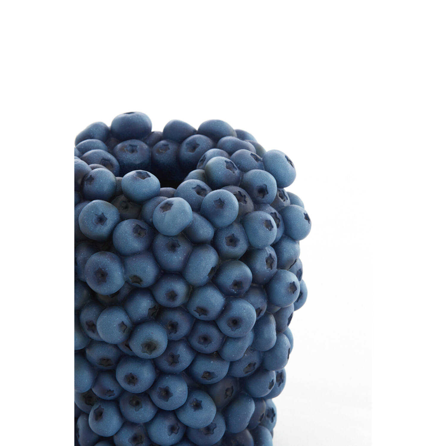 Vaas deco Ø14x16,5 cm BERRIES donker blauw