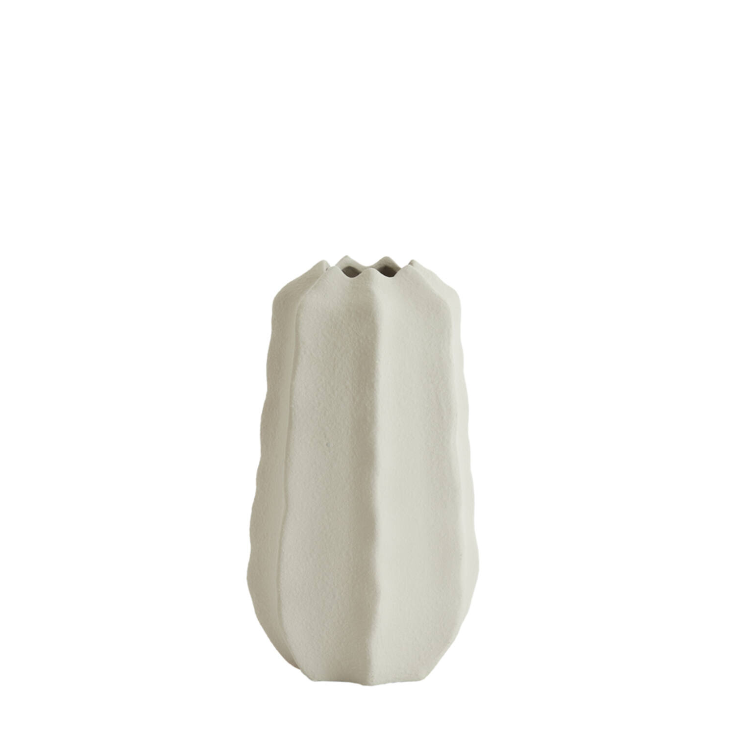 Vaas deco Ø15x27 cm ARIEIRO keramiek crème