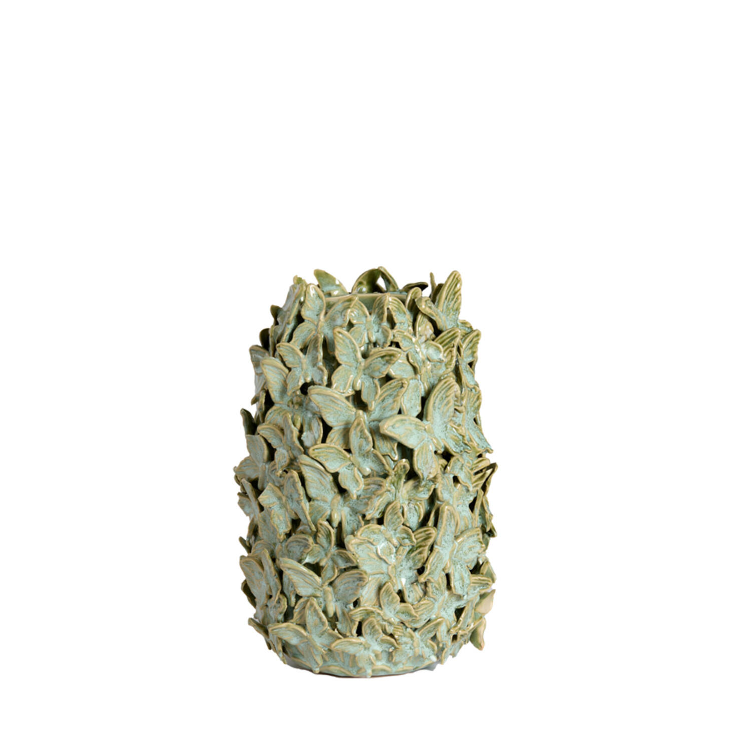 Vase deco Ø17x26 cm MARIPOSA ceramics mint green