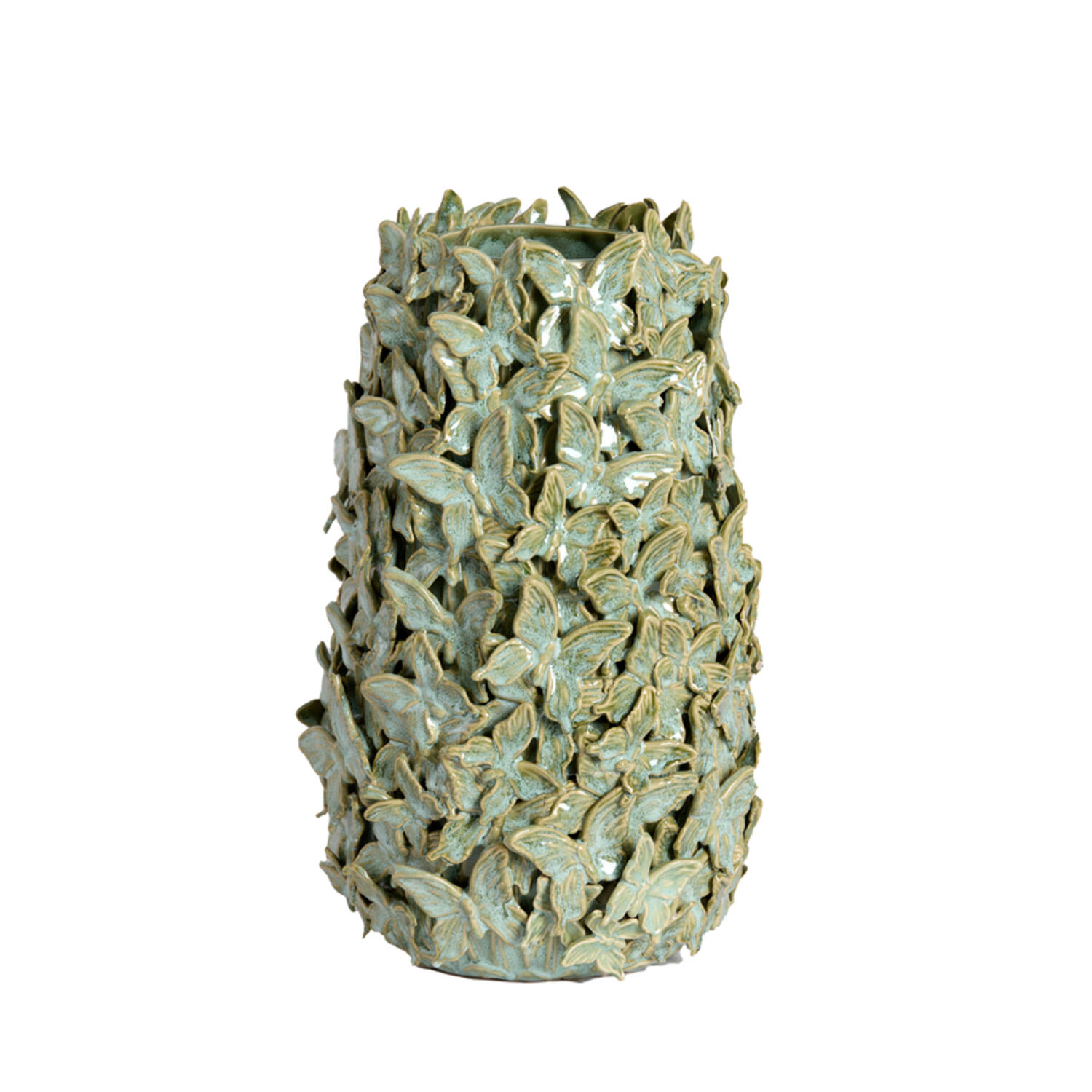 Vase deco Ø23x36,5 cm MARIPOSA ceramics mint green