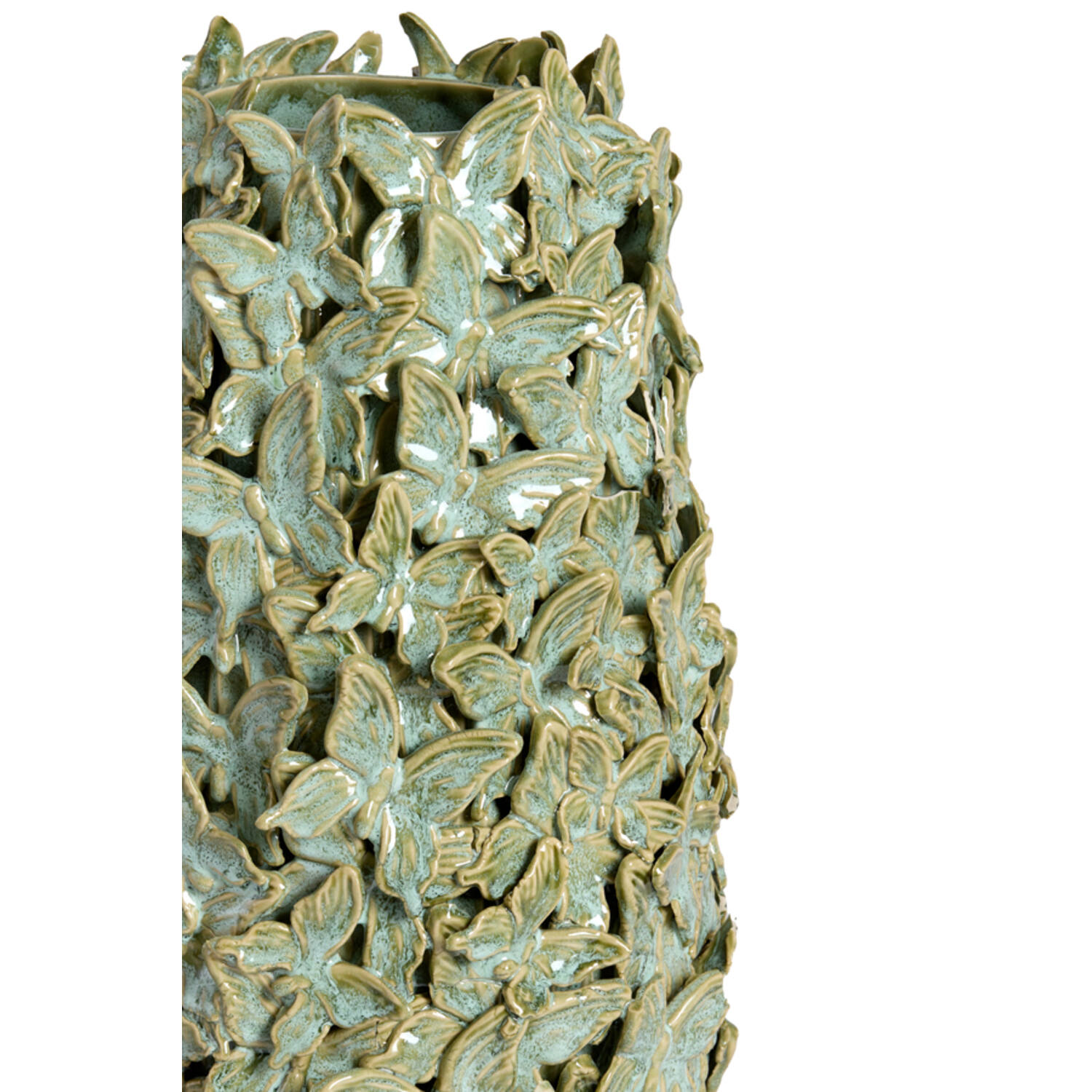 Vase deco Ø23x36,5 cm MARIPOSA ceramics mint green