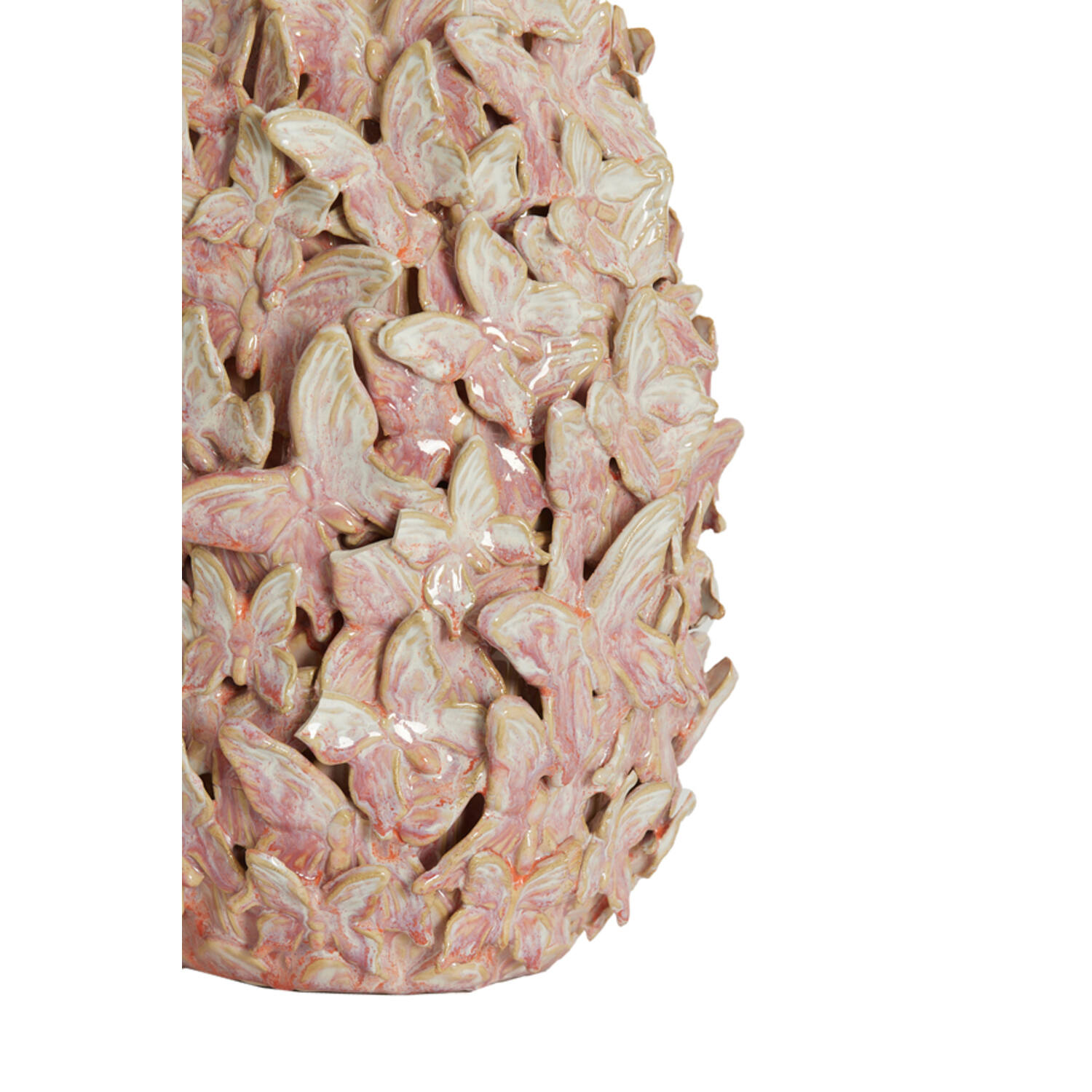 Vase deco Ø23x36,5 cm MARIPOSA ceramics pink