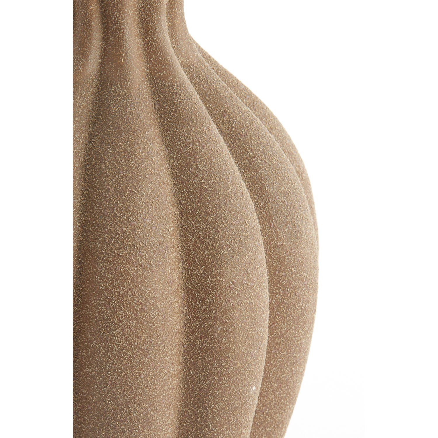Vase deco Ø21,5x40,5 cm SILLIAN ceramics matt brown