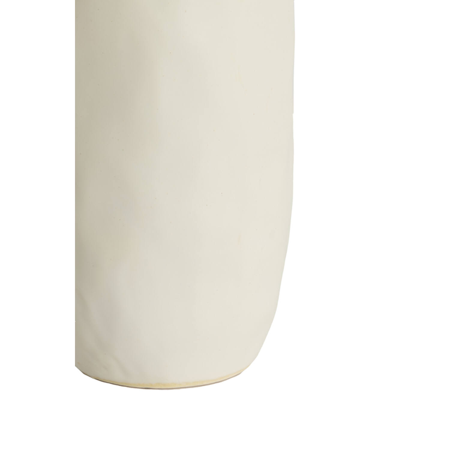Vaas deco Ø17,5x48,5 cm SENNES keramiek mat crème