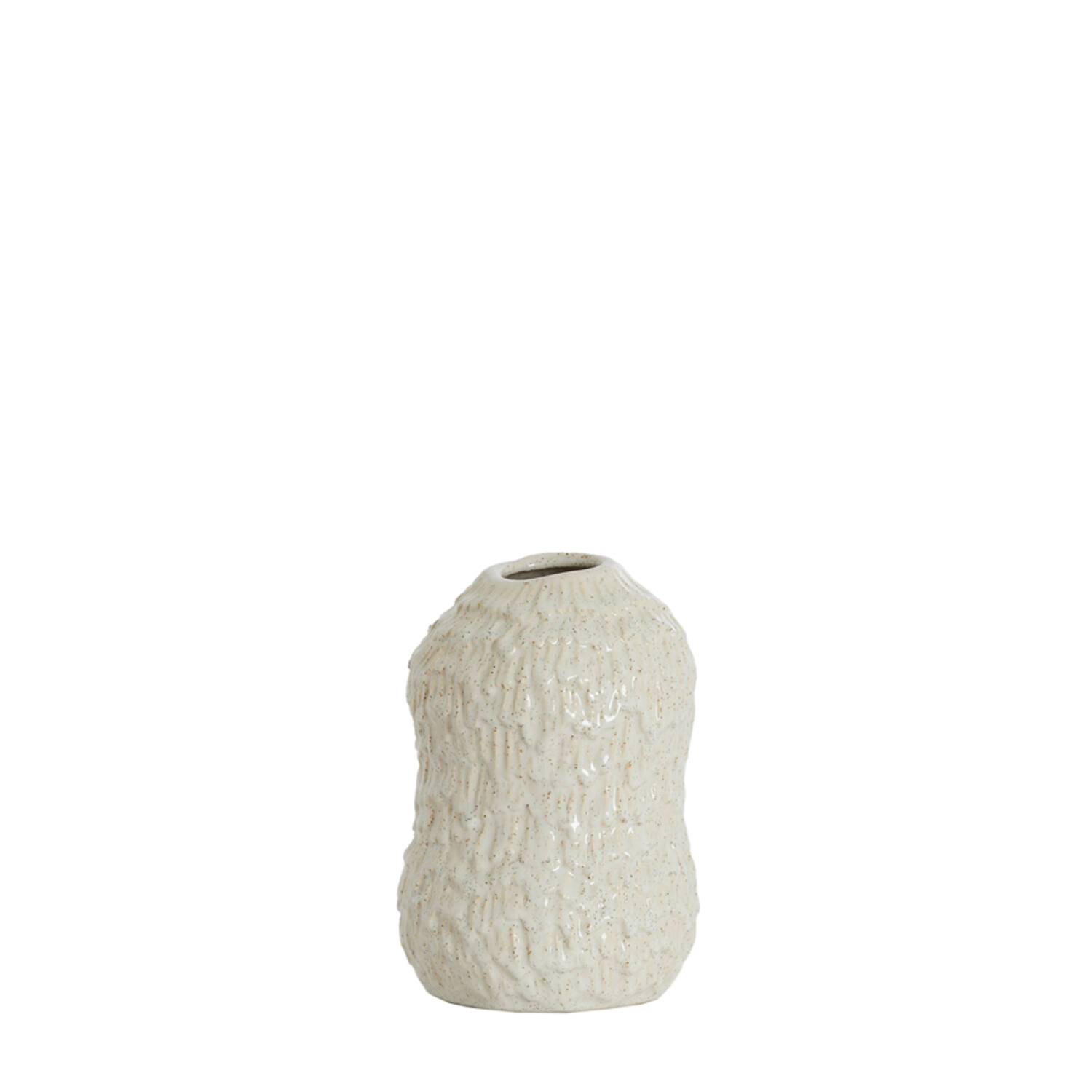 Vaas deco Ø13,5x20,5 cm ASOLA keramiek crème