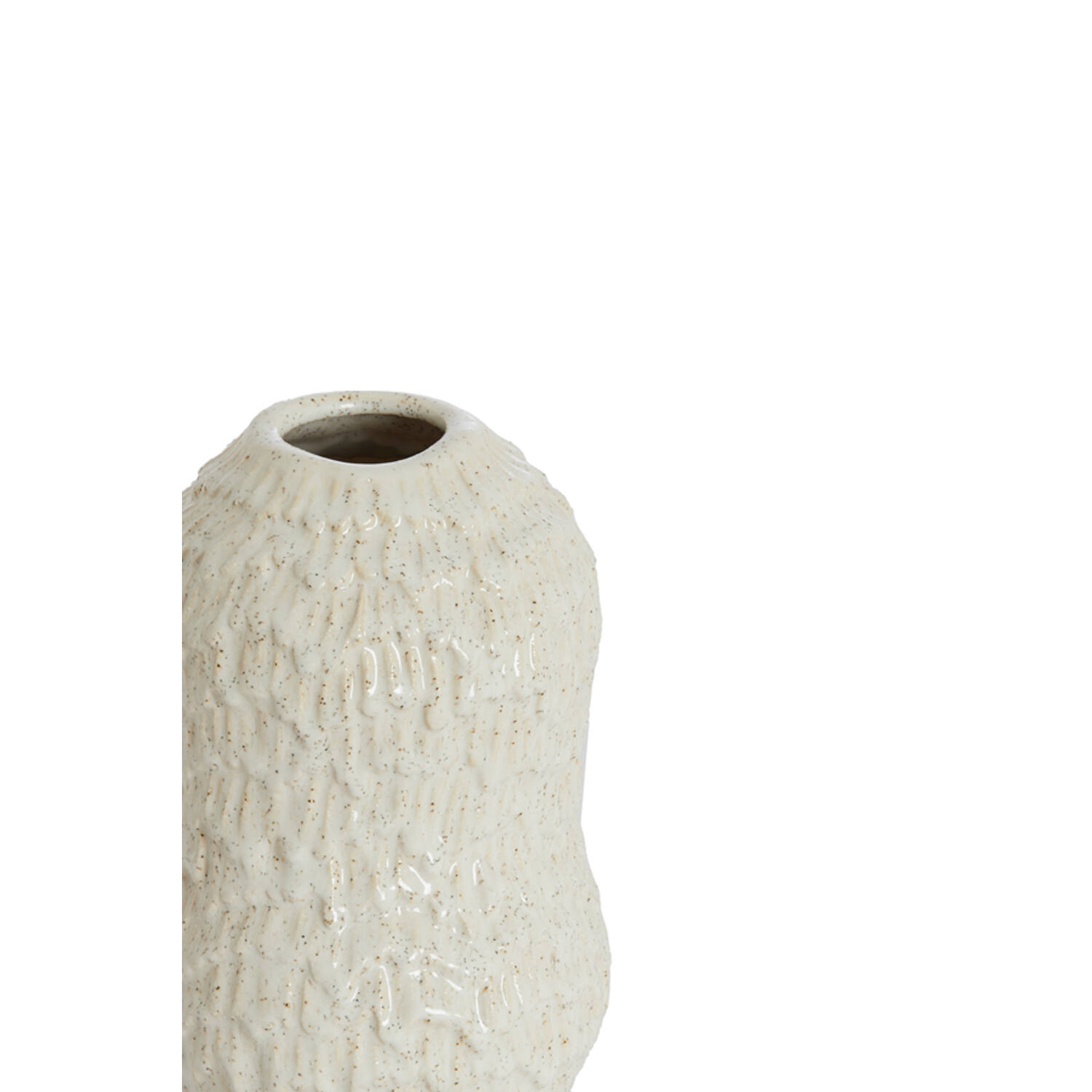 Vaas deco Ø13,5x20,5 cm ASOLA keramiek crème
