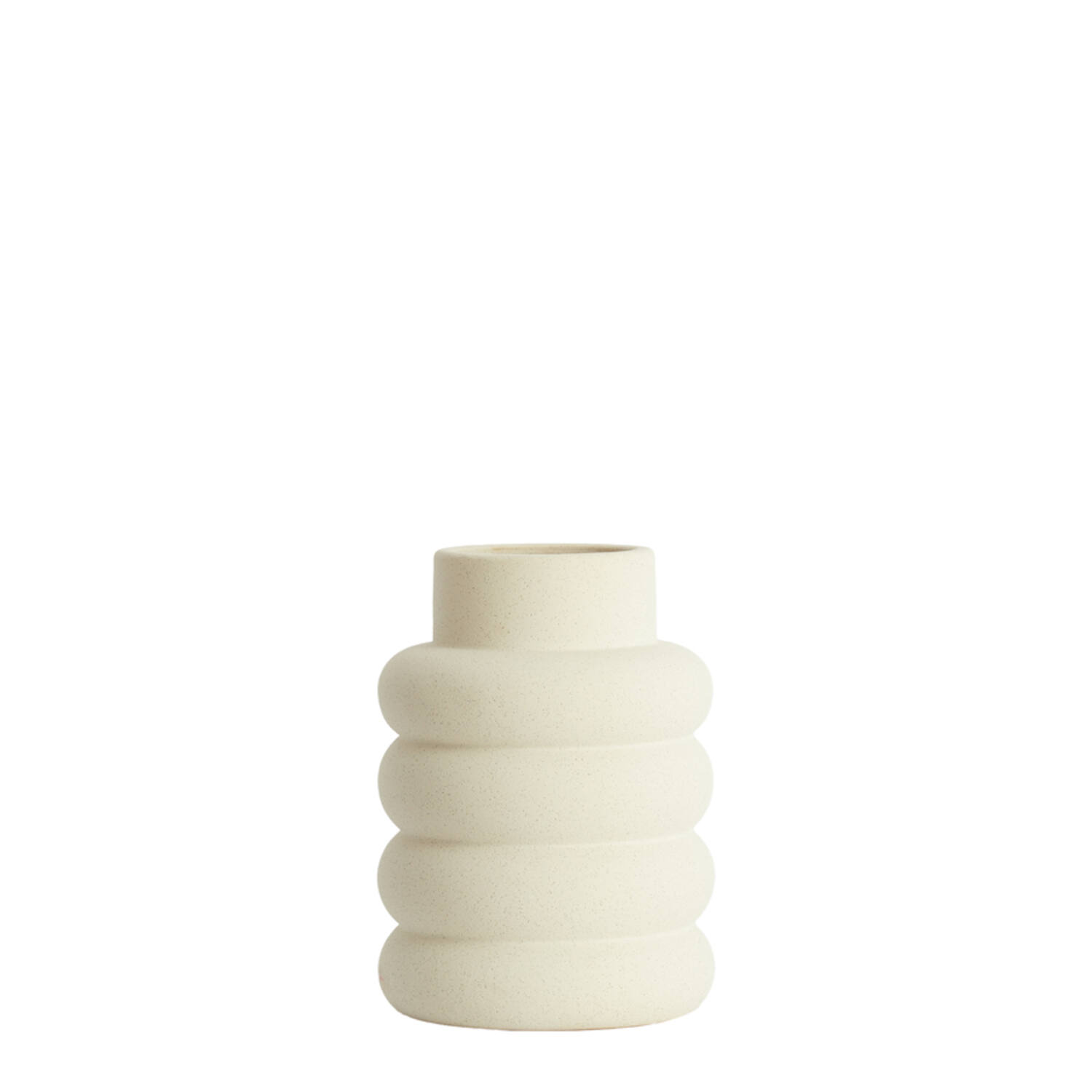 Vase deco Ø23x32,5 cm TRIORA ceramics matt cream