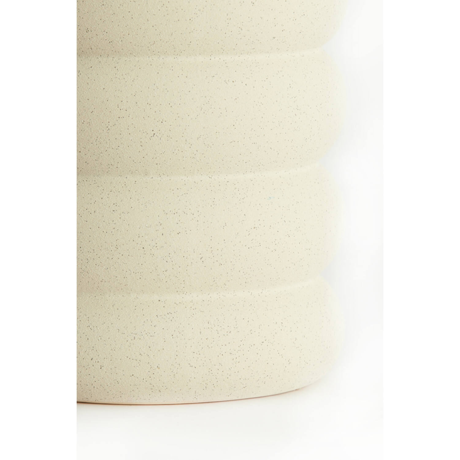 Vase deco Ø23x32,5 cm TRIORA ceramics matt cream