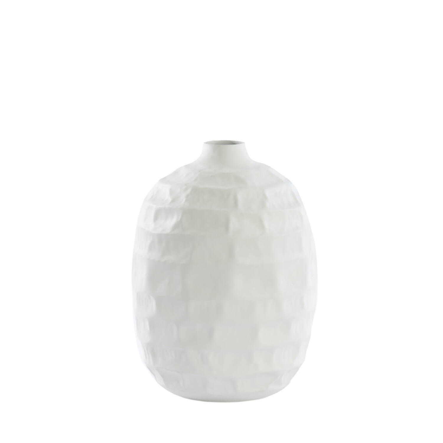 Vaas deco Ø20x30 cm TARIVA mat crème
