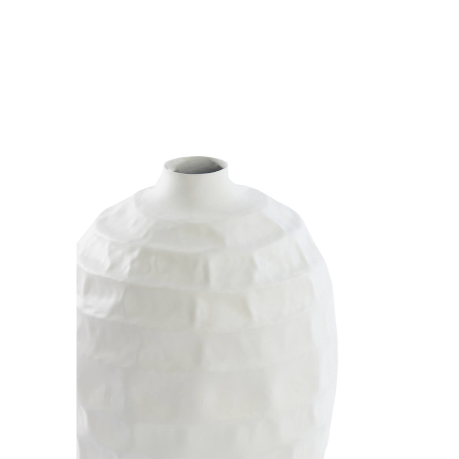 Vaas deco Ø20x30 cm TARIVA mat crème