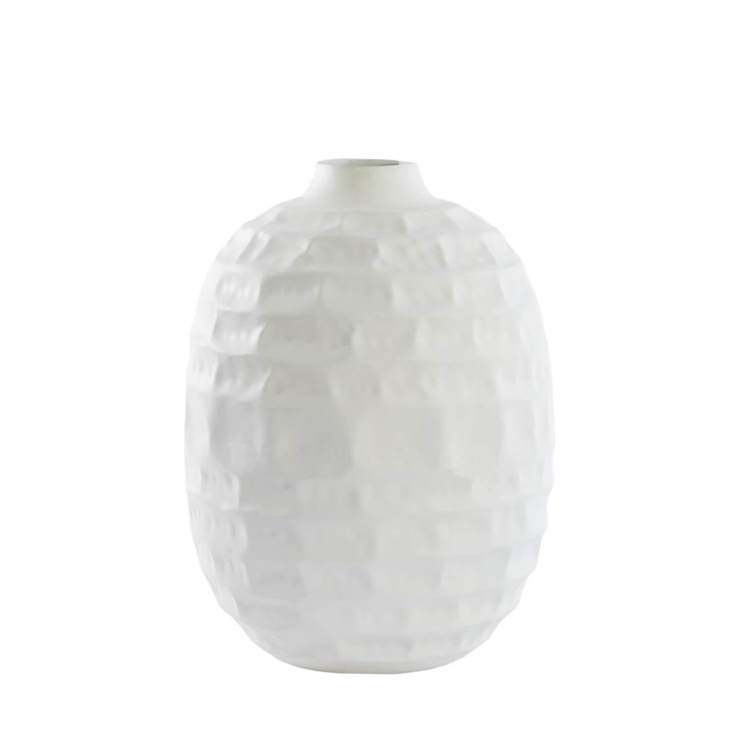 Vaas deco Ø25x35 cm TARIVA mat crème