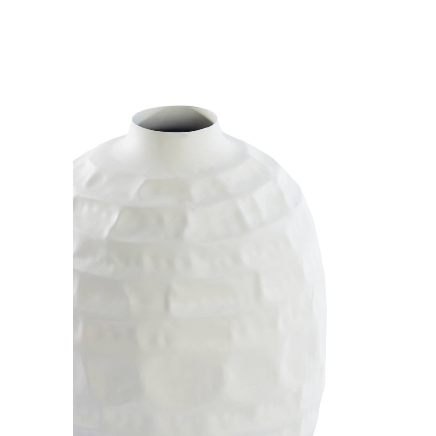 Vaas deco Ø25x35 cm TARIVA mat crème