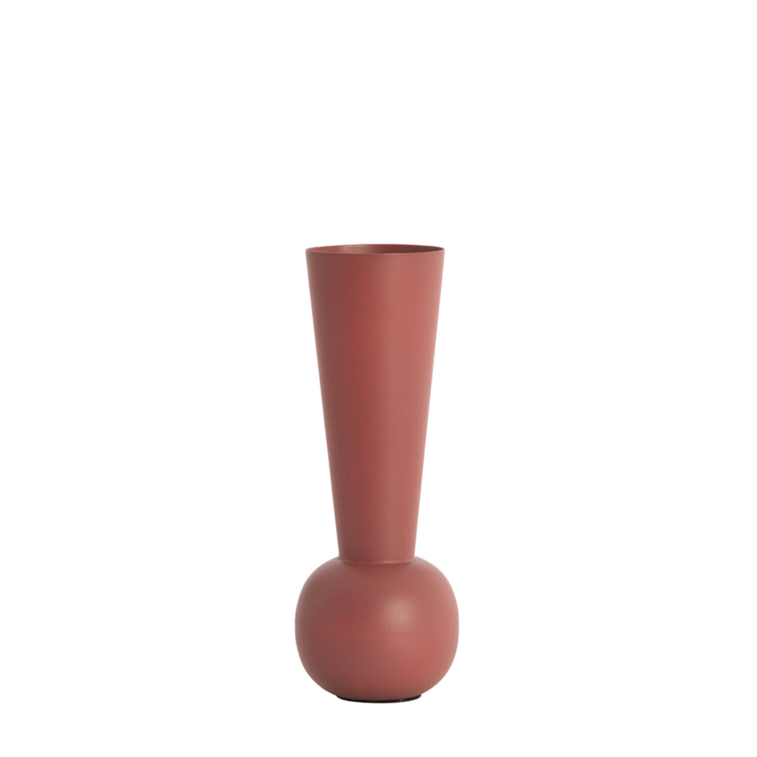 Vaas deco Ø9x25 cm TODI mat donker oud roze