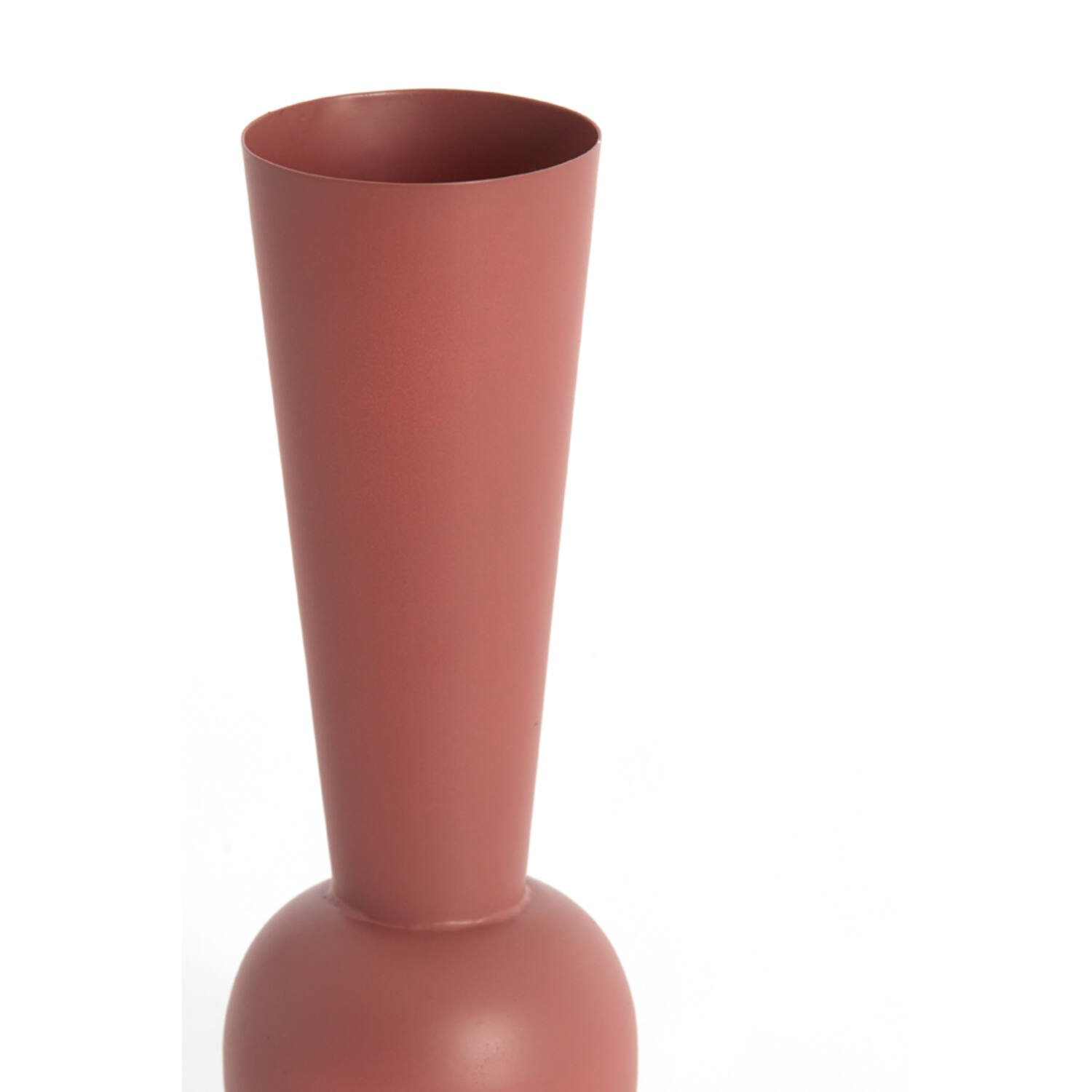 Vaas deco Ø9x25 cm TODI mat donker oud roze