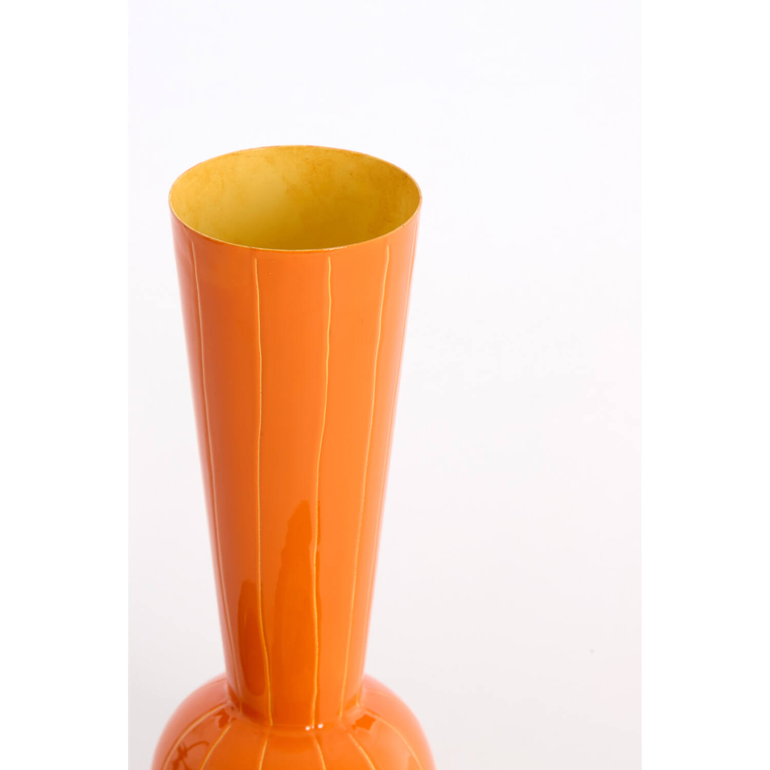 Vaas deco Ø9x25 cm TODI oranje+geel