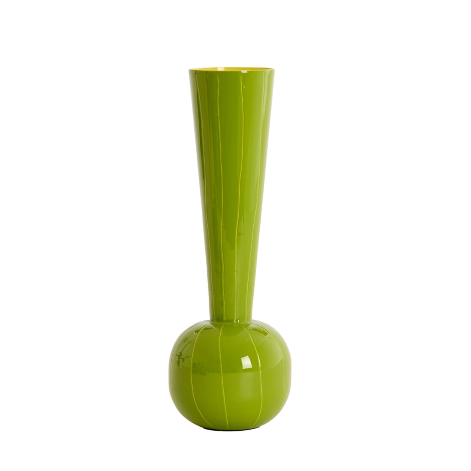 Vaas deco Ø13x36 cm TODI groen+gras groen