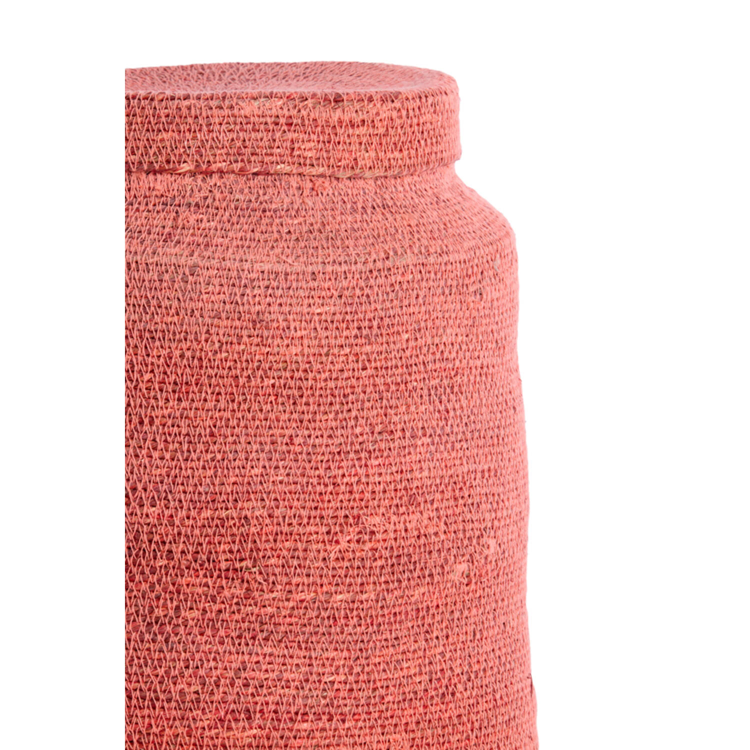 Basket S/2 Ø25x32,5+Ø33x38 cm BETANIA seagrass light pnk+pnk