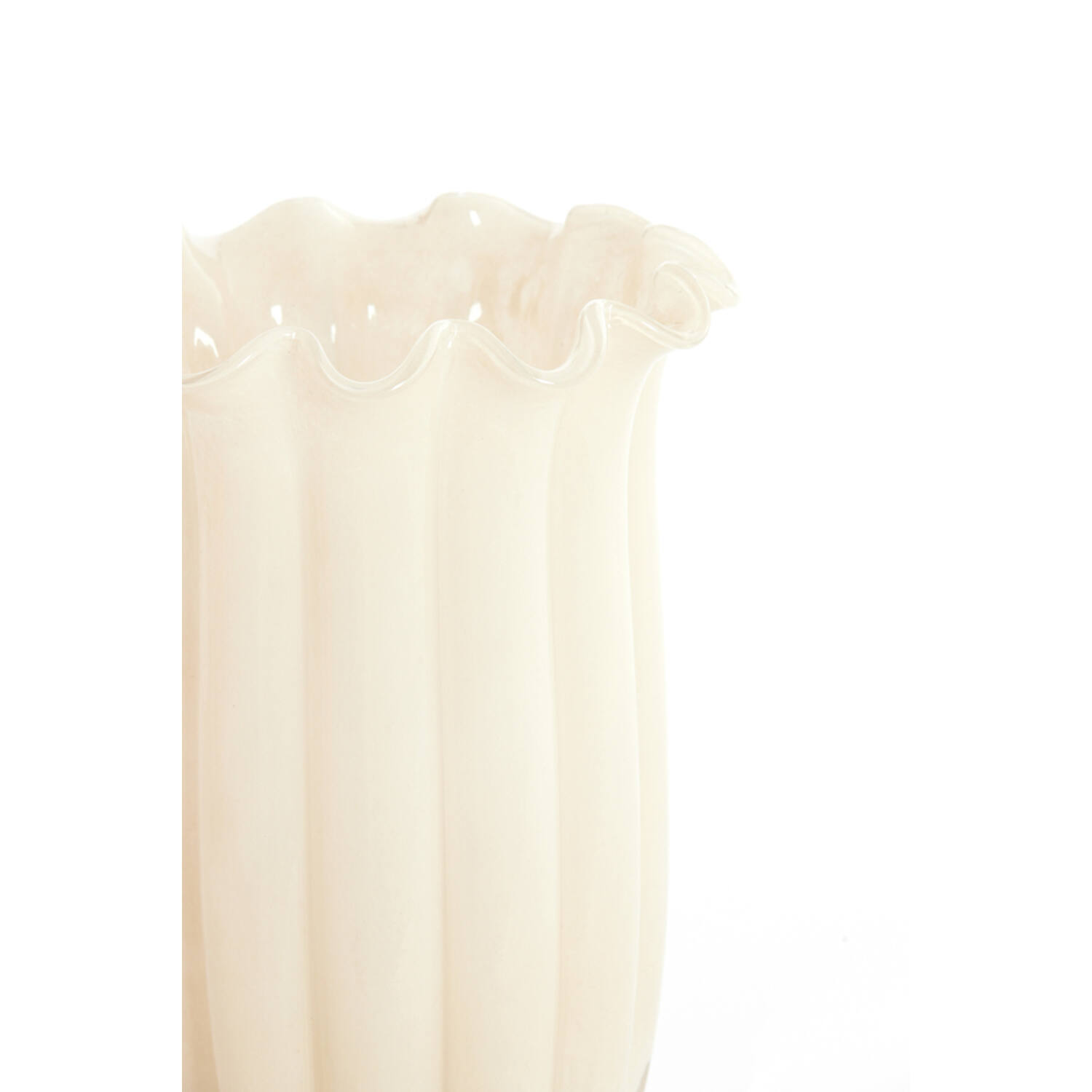Vaas Ø23,5x38 cm SEDONA glas crème