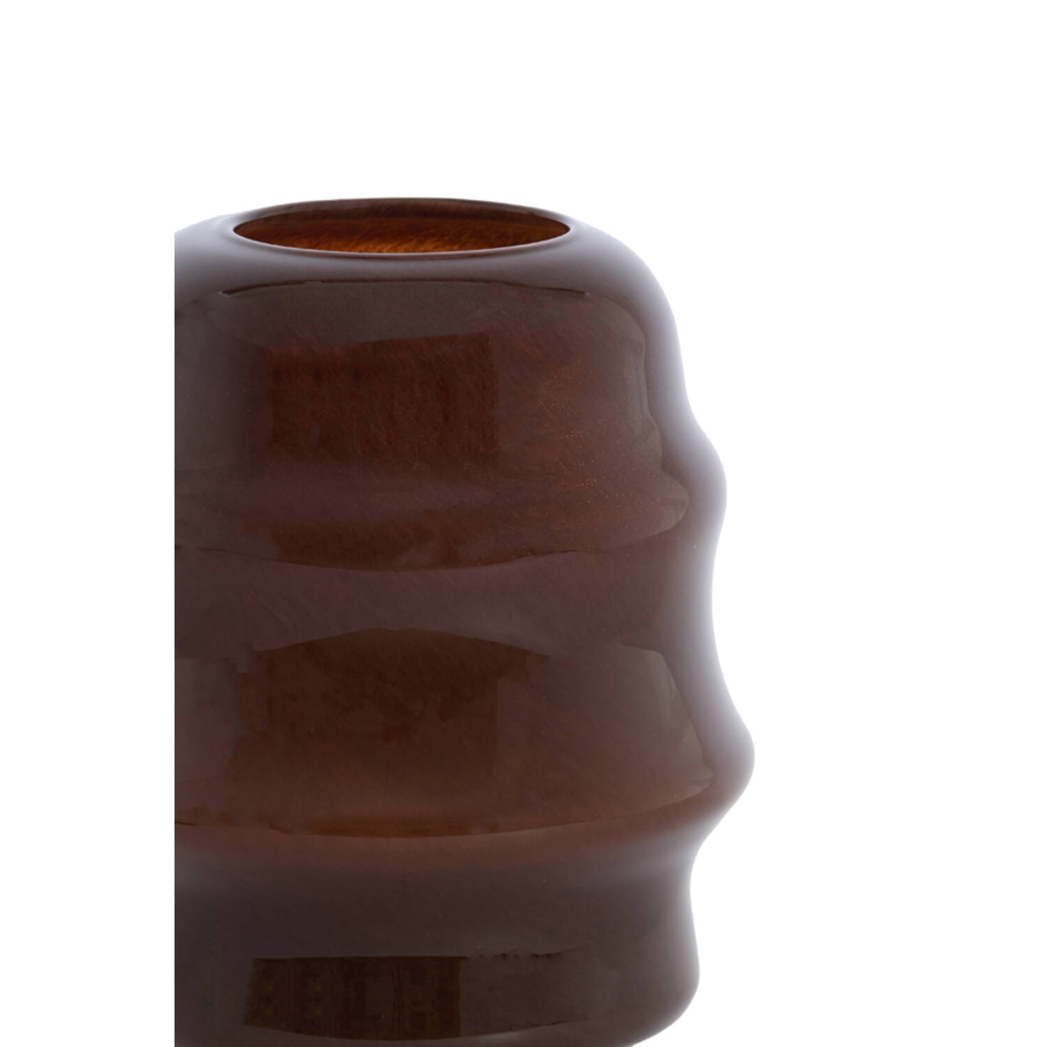 Vase Ø22,5x29 cm JAMANOTA glass dark brown