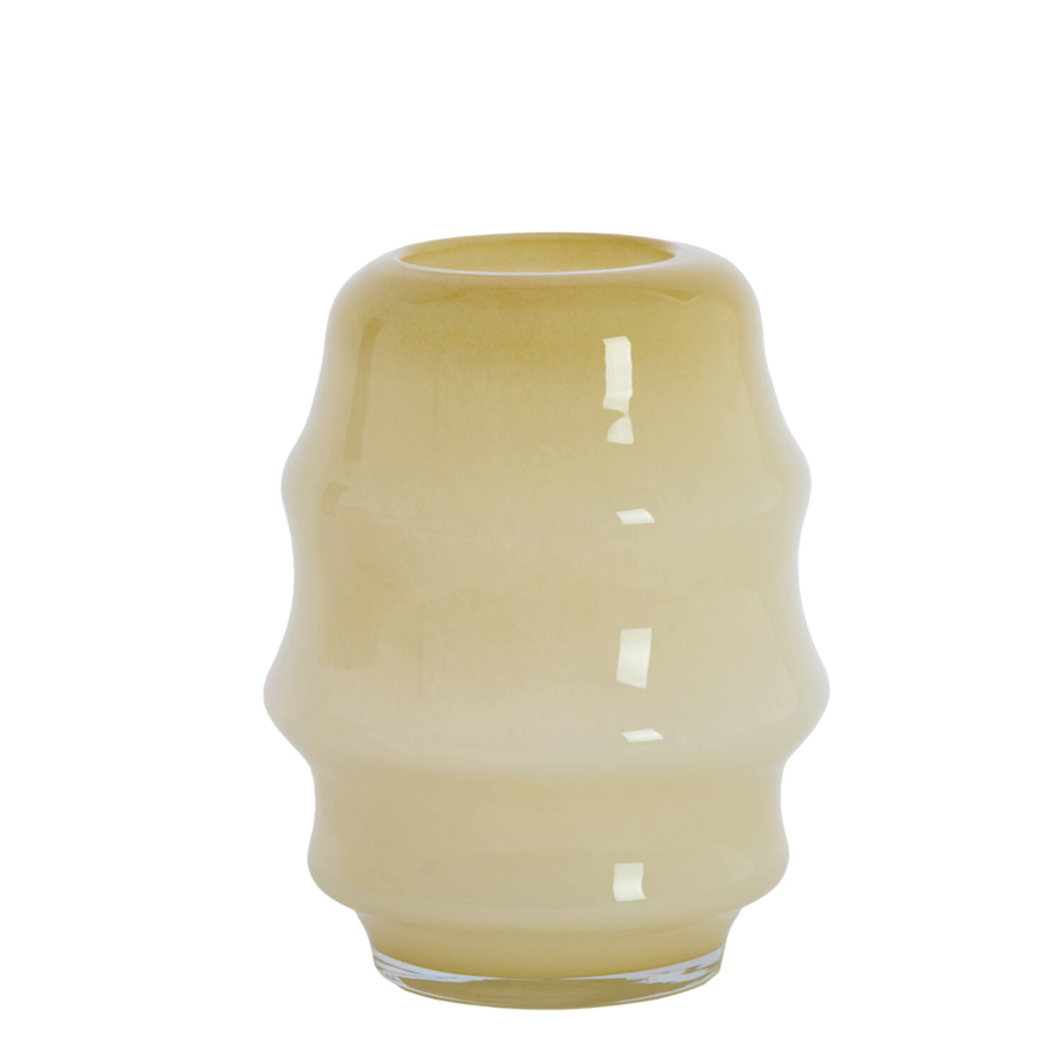 Vase Ø26x34,5 cm JAMANOTA glass cream