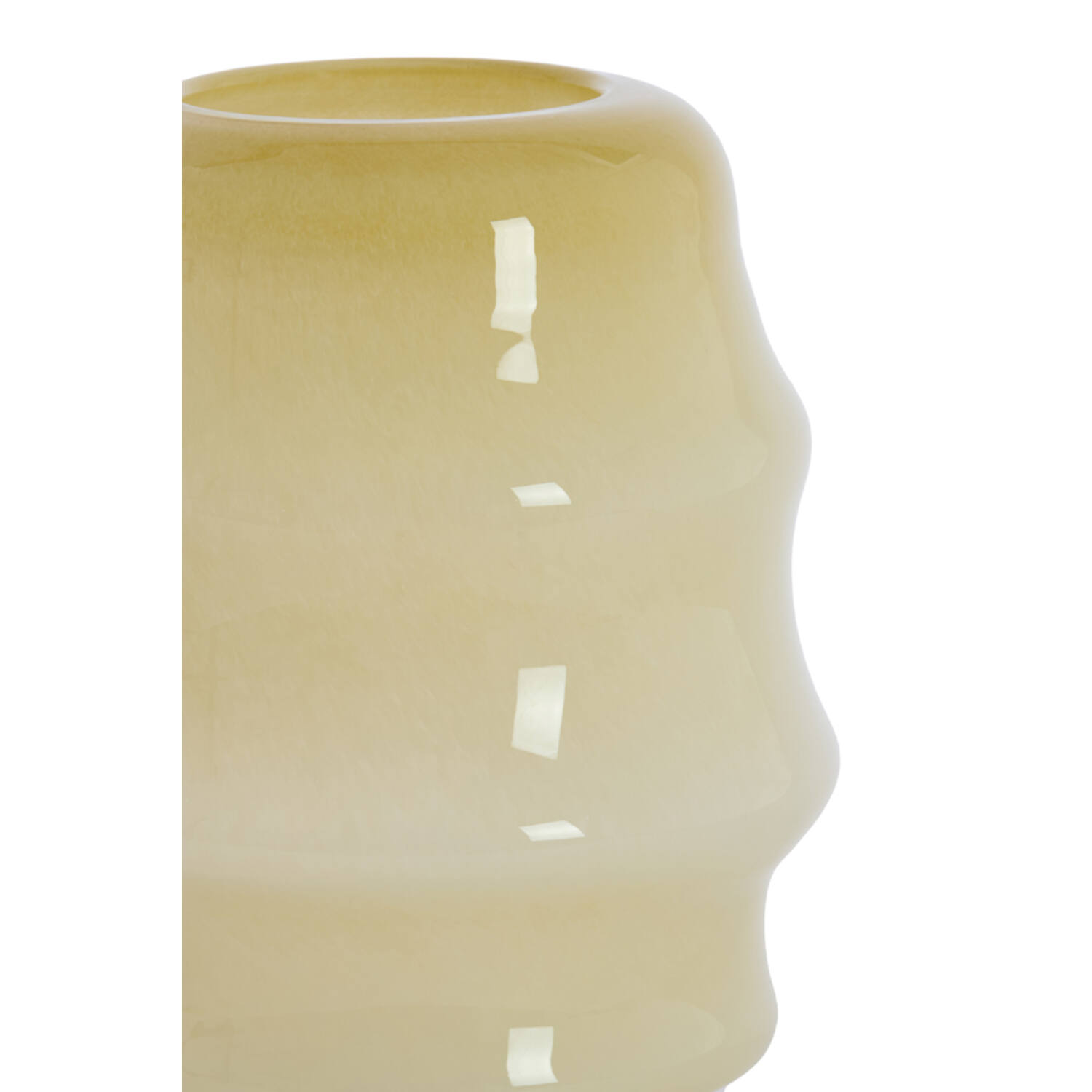 Vase Ø26x34,5 cm JAMANOTA glass cream