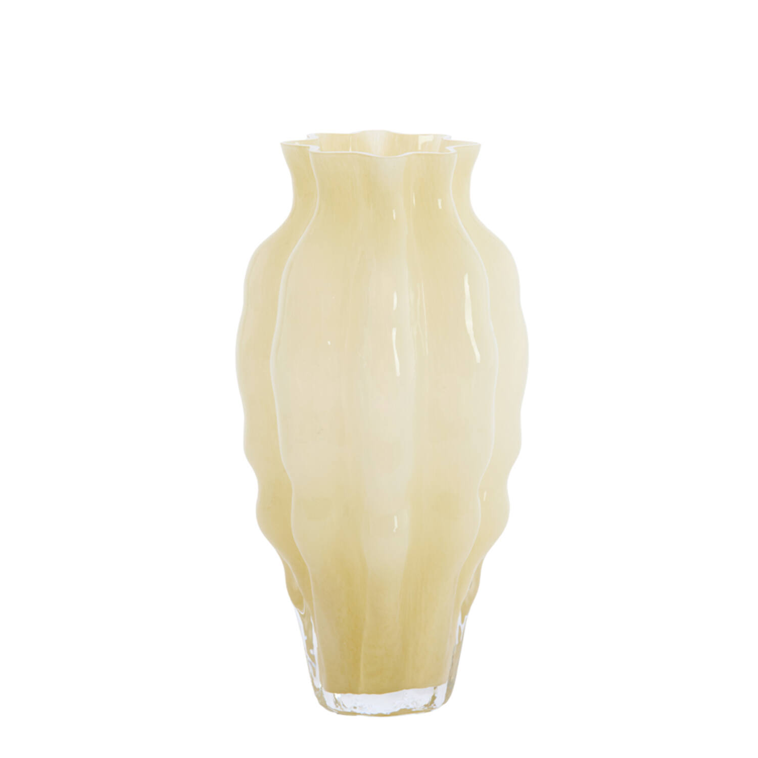 Vaas Ø17x30 cm MODANZA glas crème