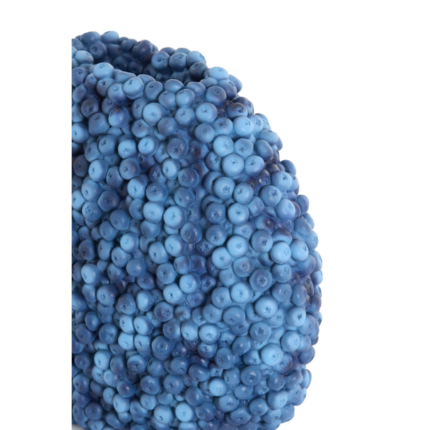 Vase deco 44x19x37 cm BERRIES dark blue