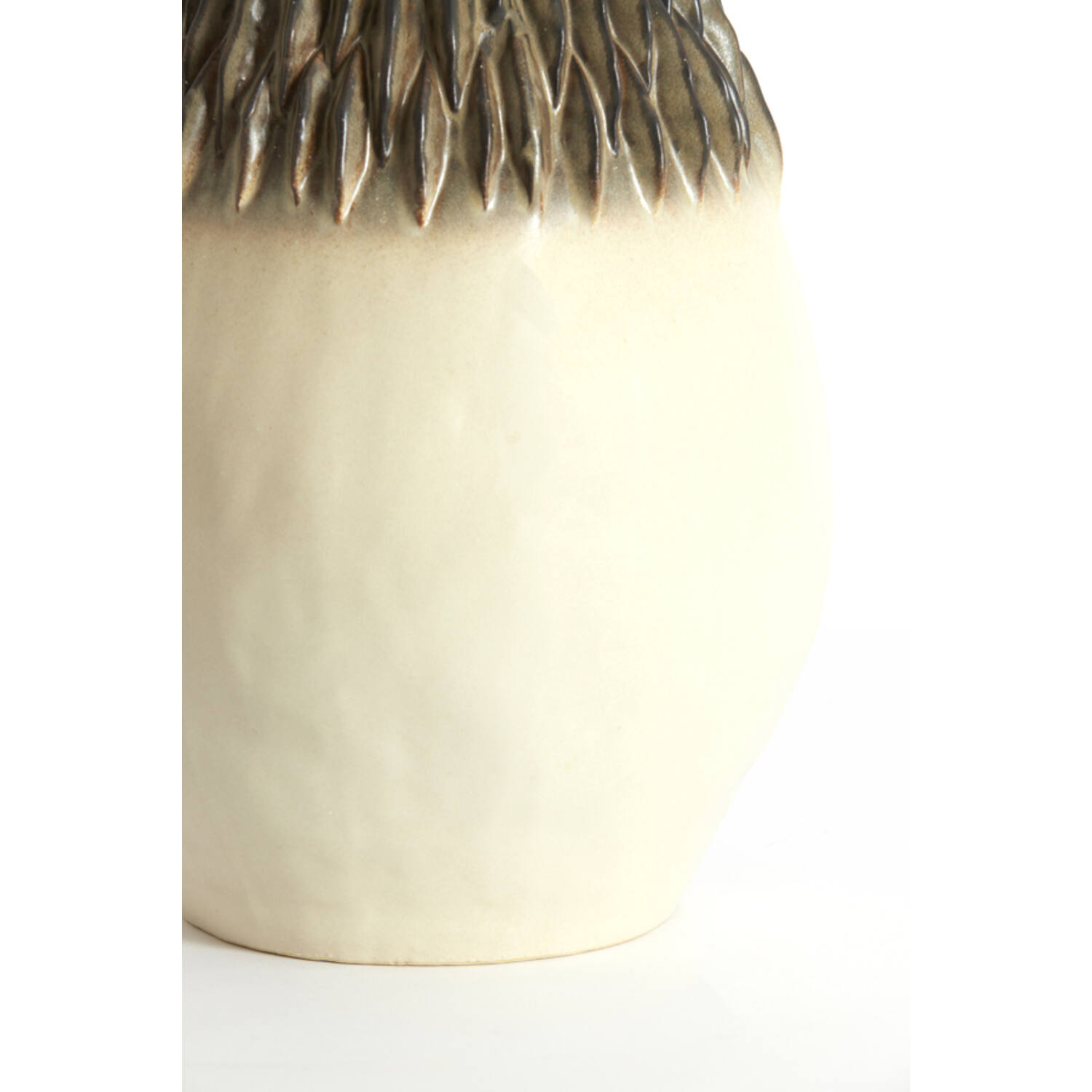 Vaas deco Ø26x55 cm AVERA keramiek terra-grijs