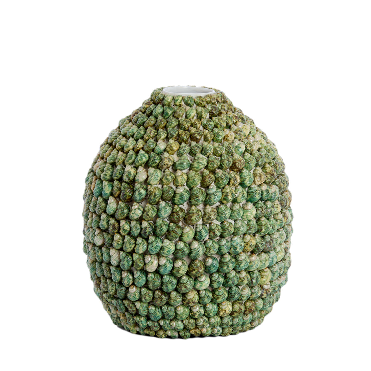Vase deco Ø33x37 cm SHELL green