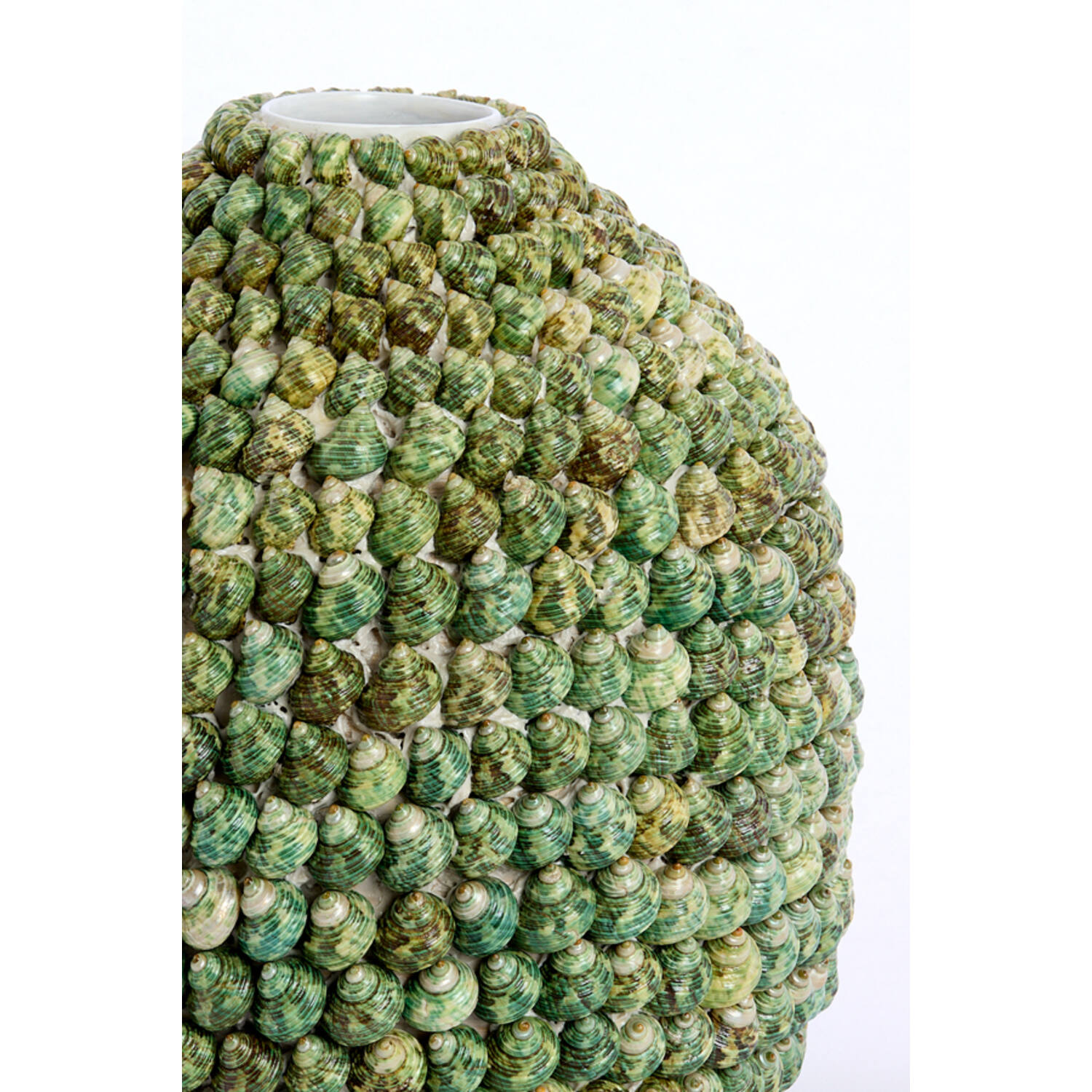 Vase deco Ø33x37 cm SHELL green