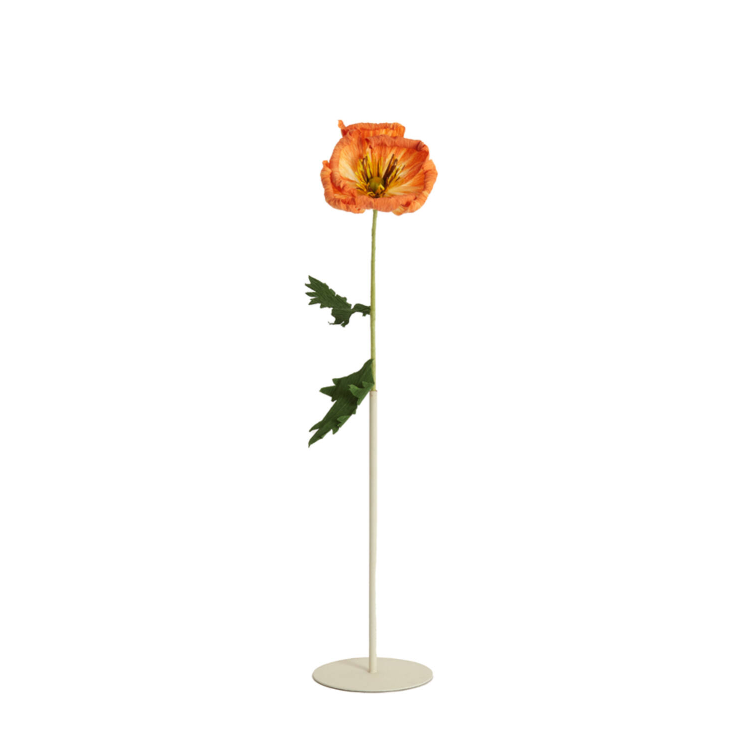Bloemendisplay deco Ø13x30 cm TUBE mat crème