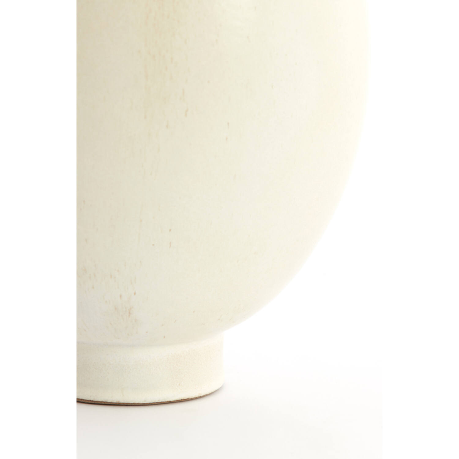 Vaas deco Ø24,5x33,5 cm LOREA keramiek mat crème