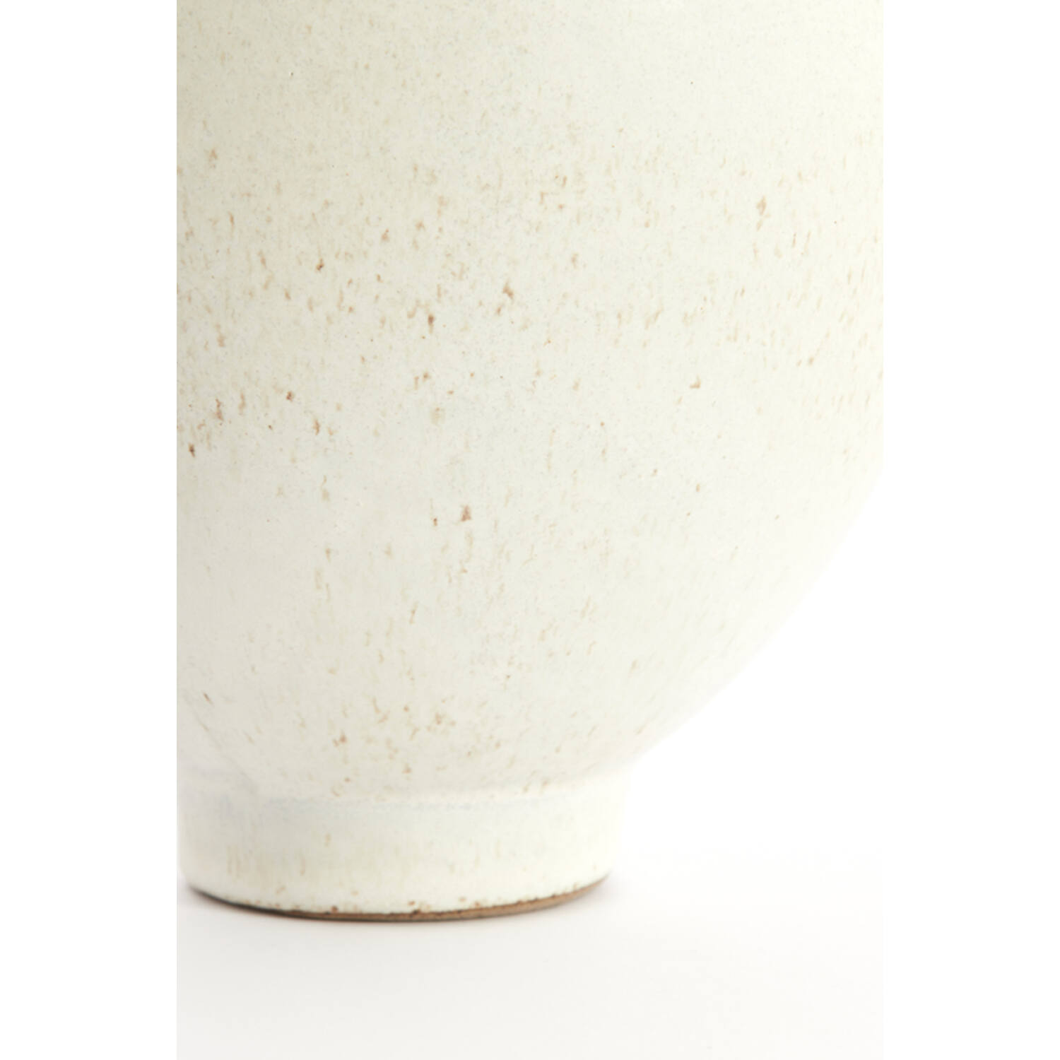 Vaas deco Ø17x23,5 cm LOREA keramiek mat crème