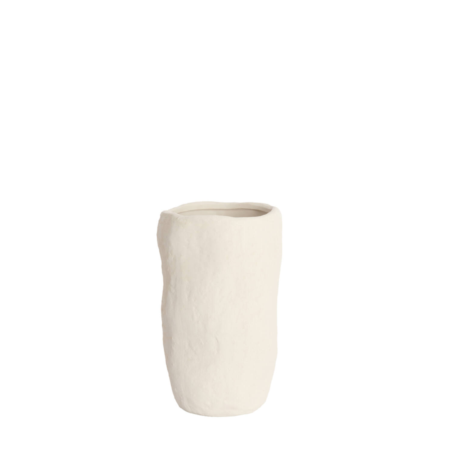 Vaas deco Ø21x35,5 cm SERAFINA keramiek crème