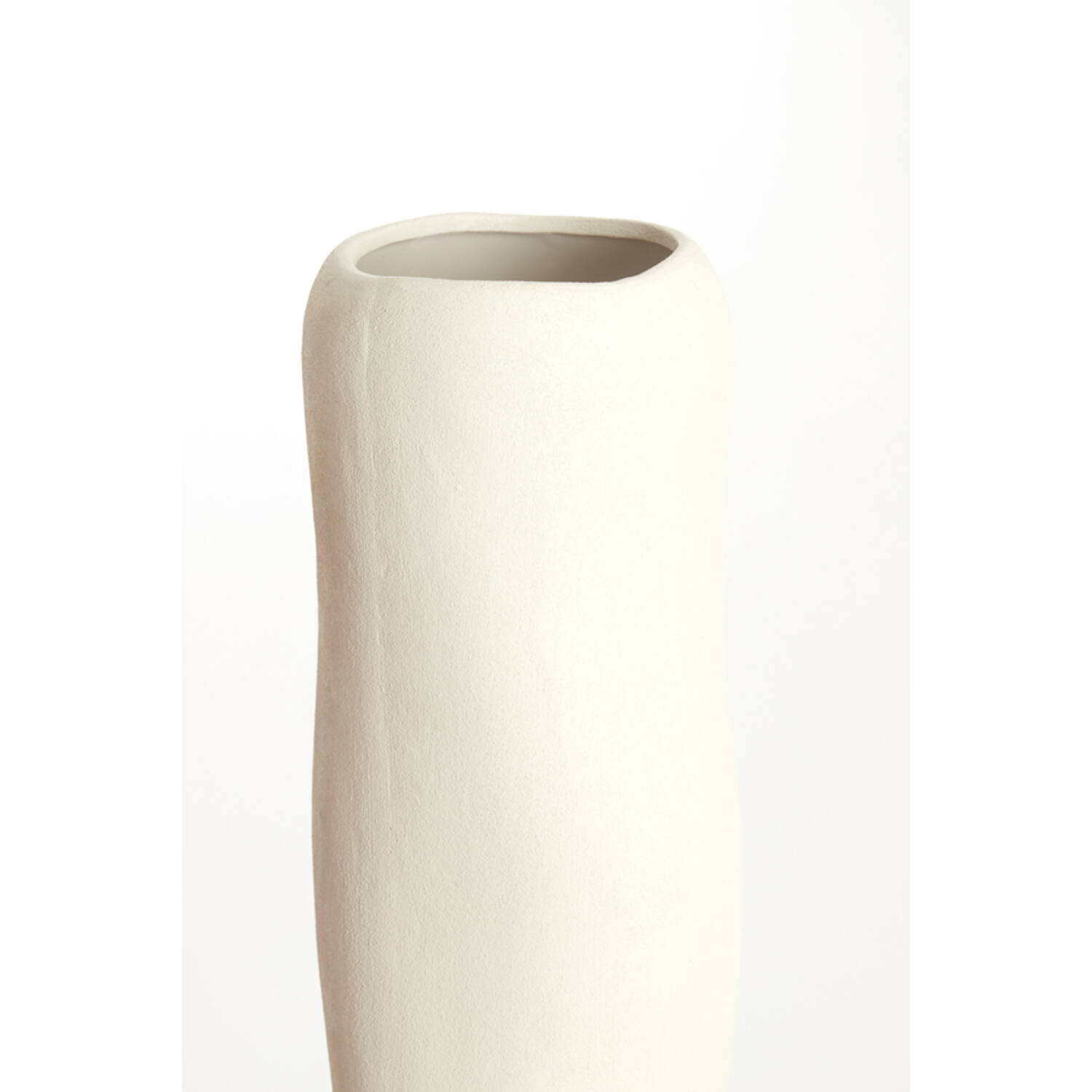 Vaas deco Ø16,5x56 cm SERAFINA keramiek crème