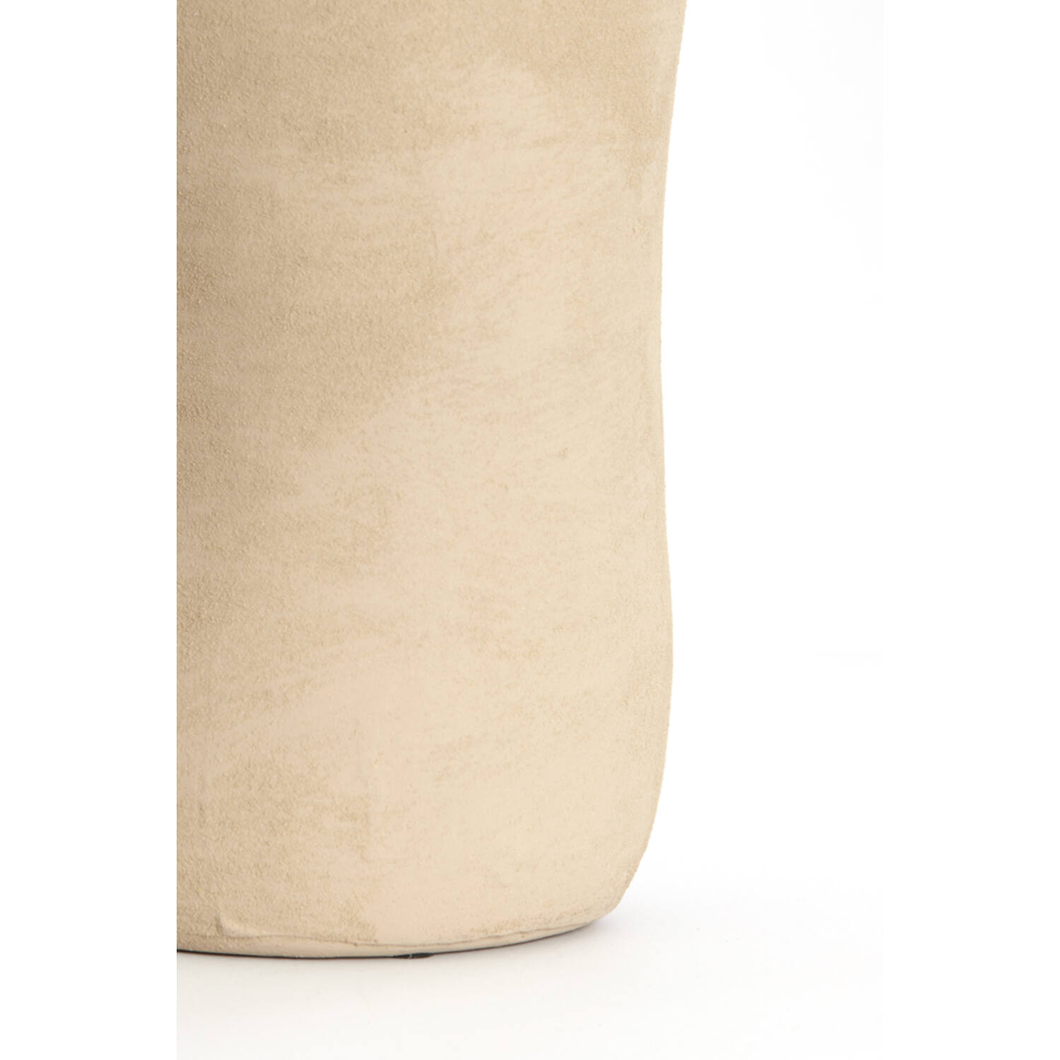 Vaas deco Ø16,5x56 cm SERAFINA keramiek licht bruin