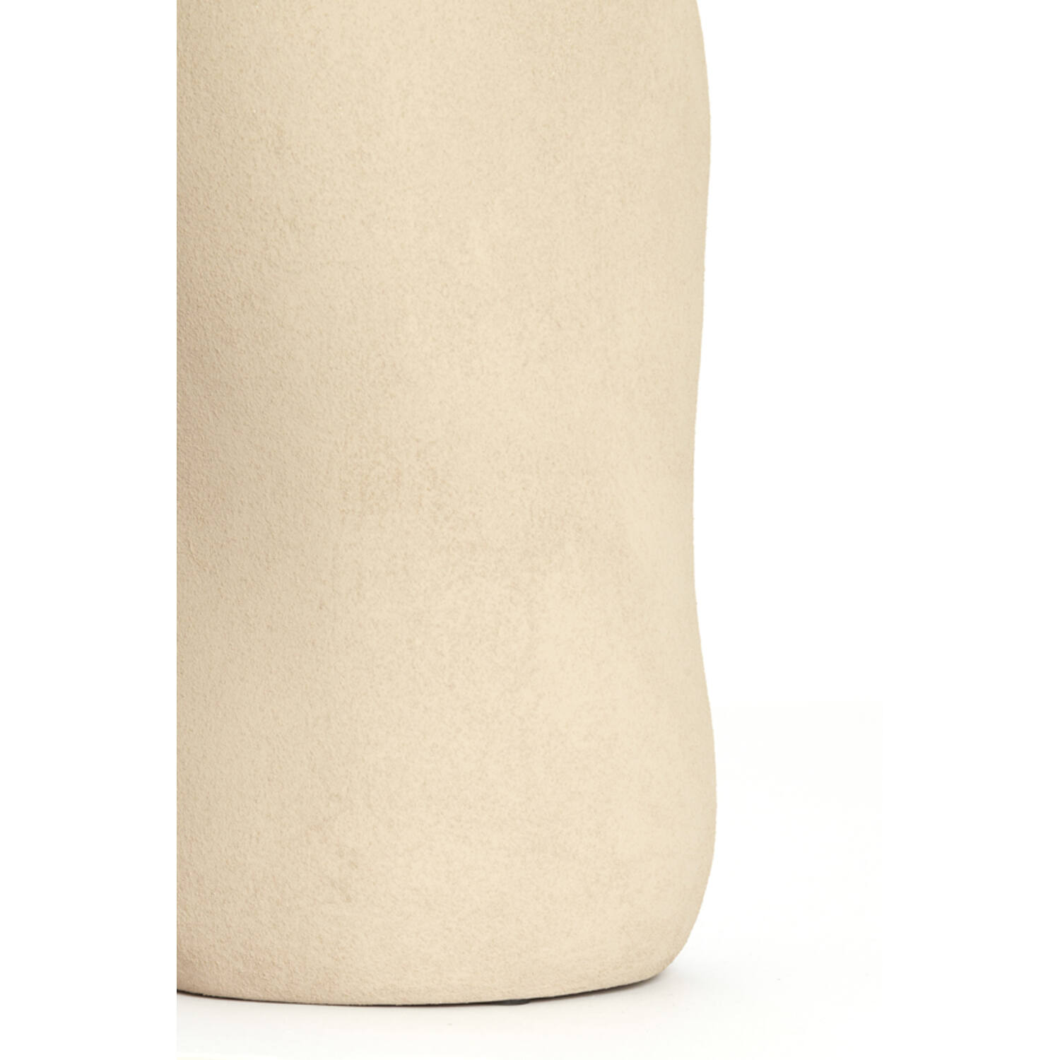 Vaas deco Ø15,5x38 cm SERAFINA keramiek licht bruin