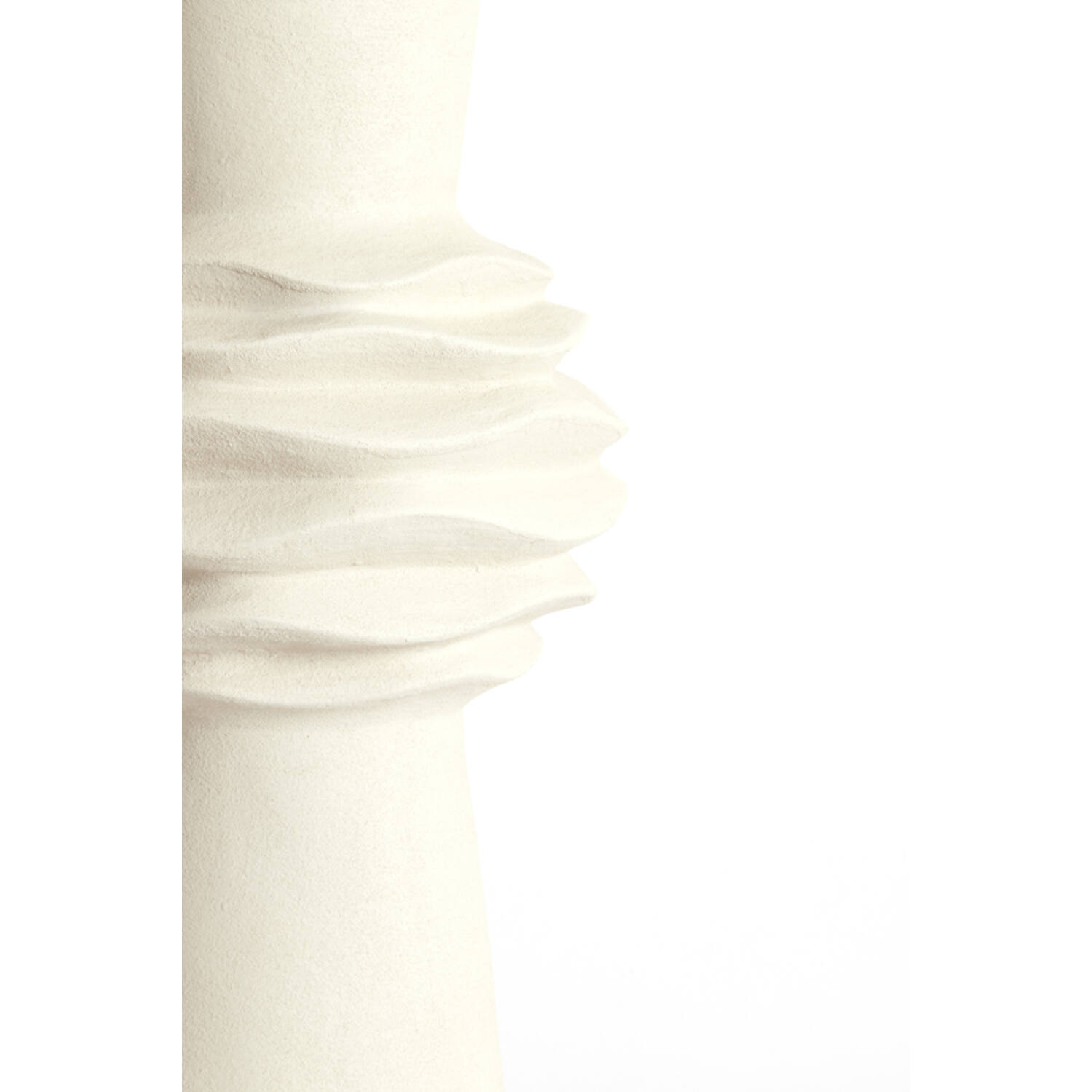 Vaas deco Ø24,5x73 cm OLIVORA keramiek crème