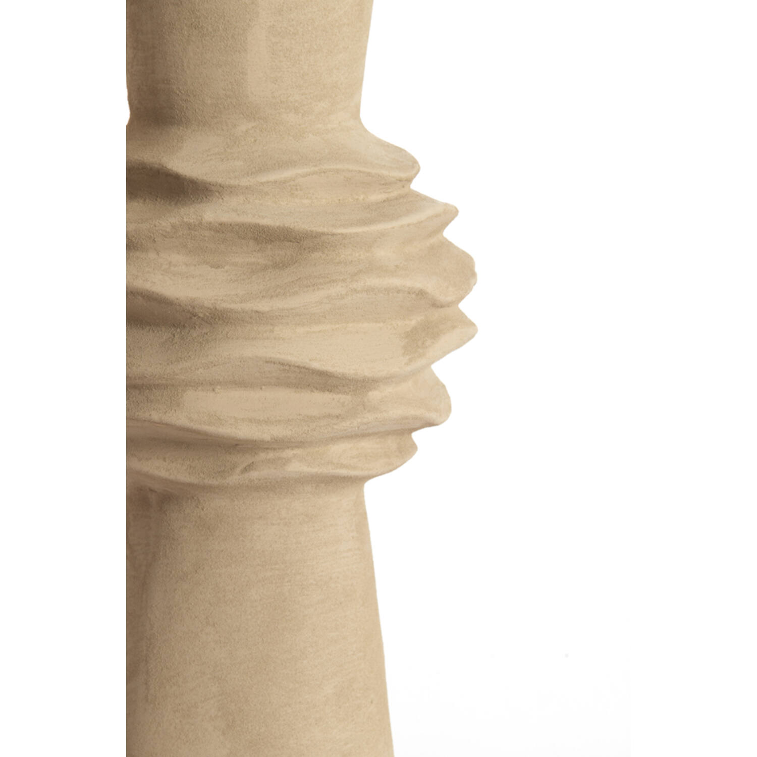 Vase deco Ø24,5x73 cm OLIVORA ceramics light brown