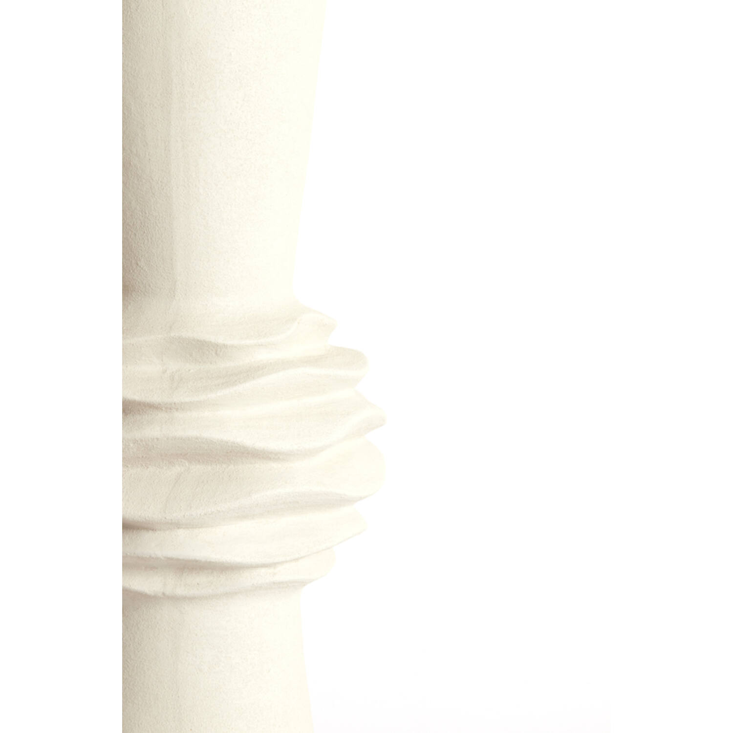 Vaas deco Ø21x60 cm OLIVORA keramiek crème