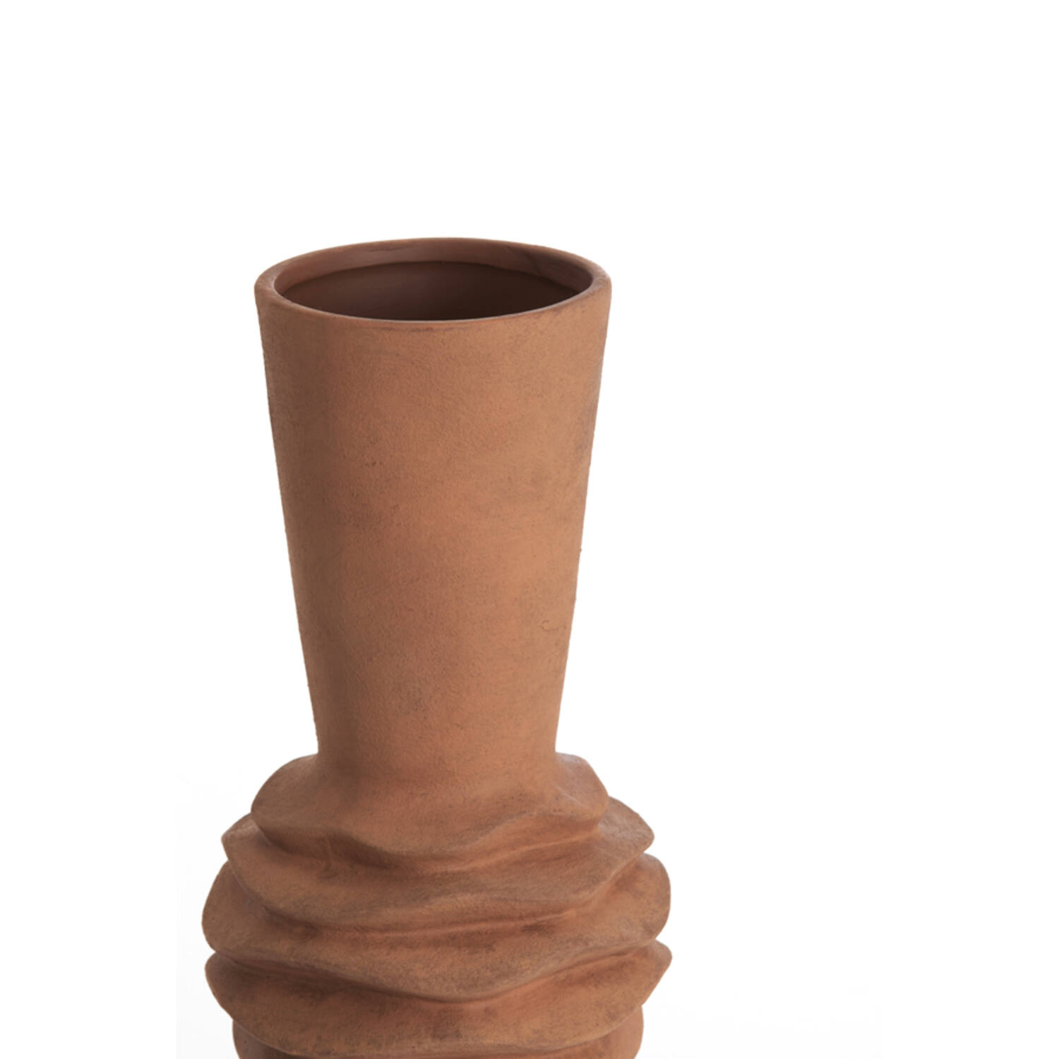 Vaas deco Ø21x60 cm OLIVORA keramiek terra