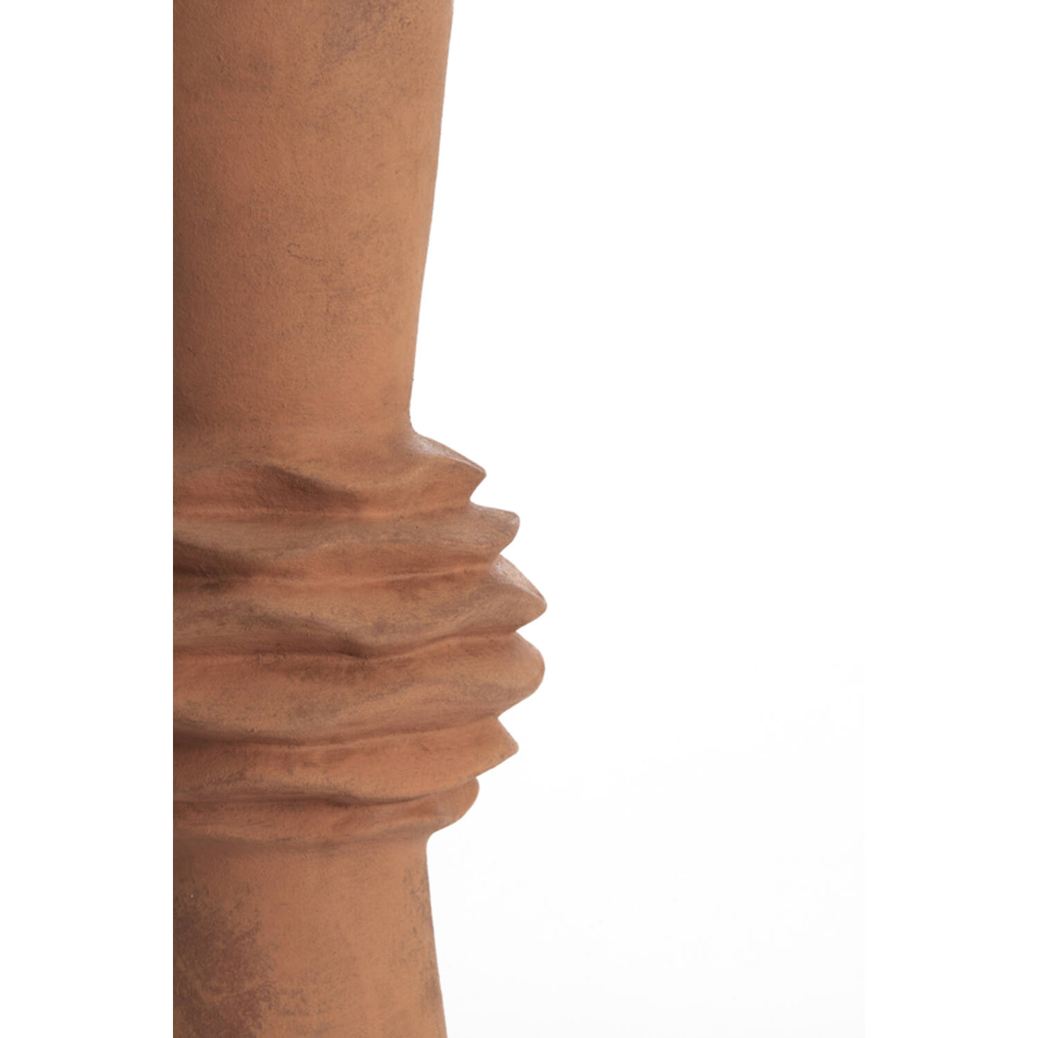 Vaas deco Ø21x60 cm OLIVORA keramiek terra