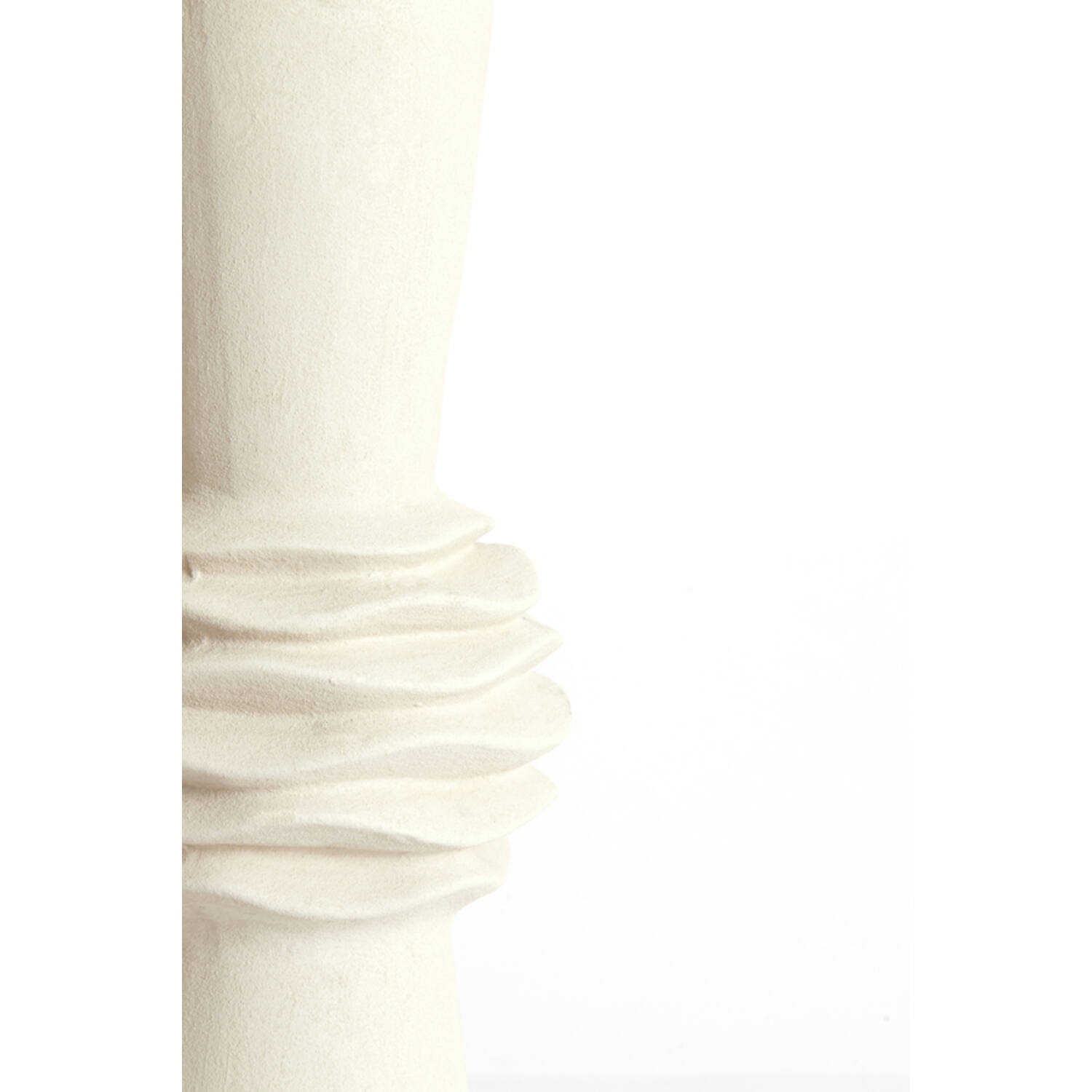 Vaas deco Ø18x47,5 cm OLIVORA keramiek crème