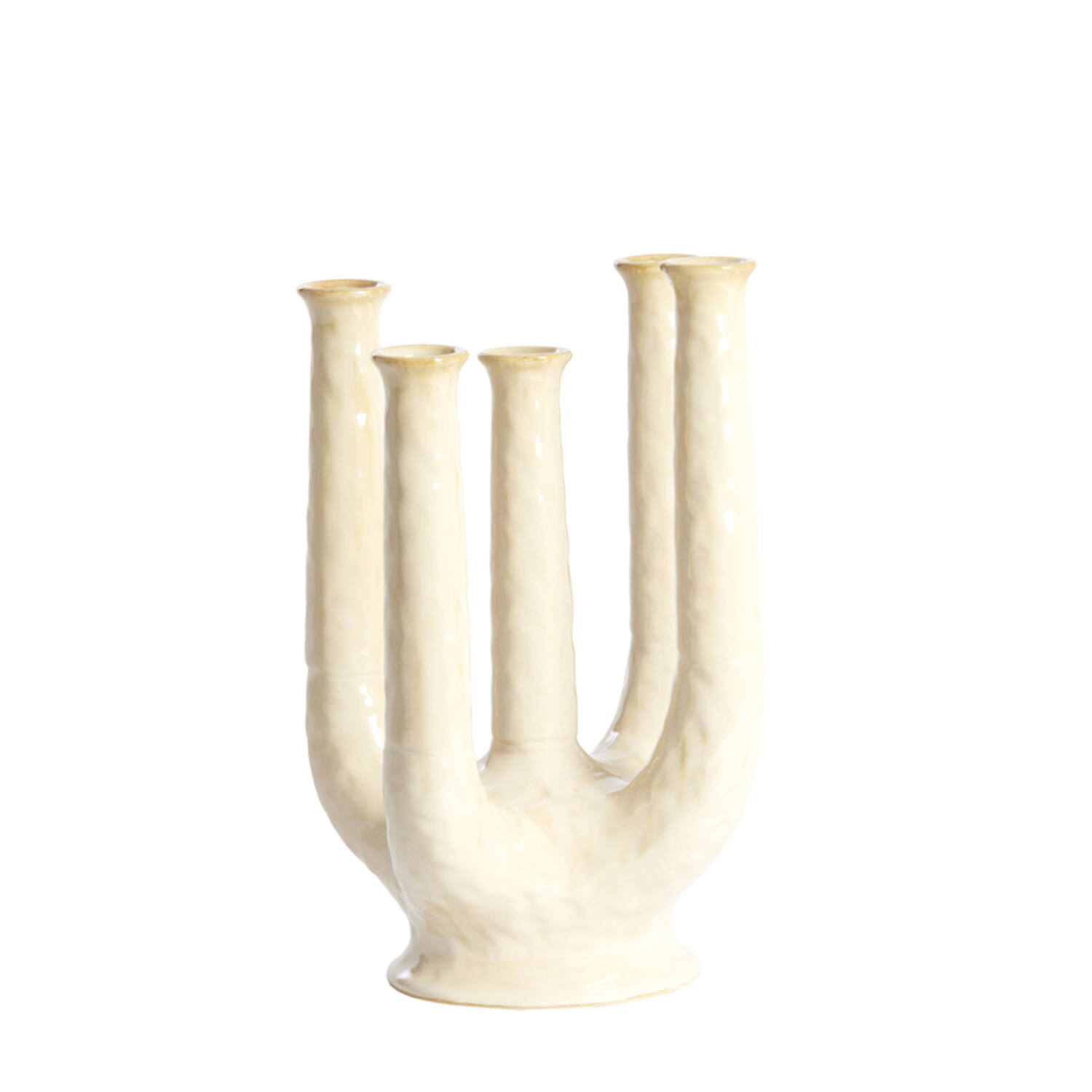 Vase deco 24x18x36 cm LEONJO ceramics sand-beige