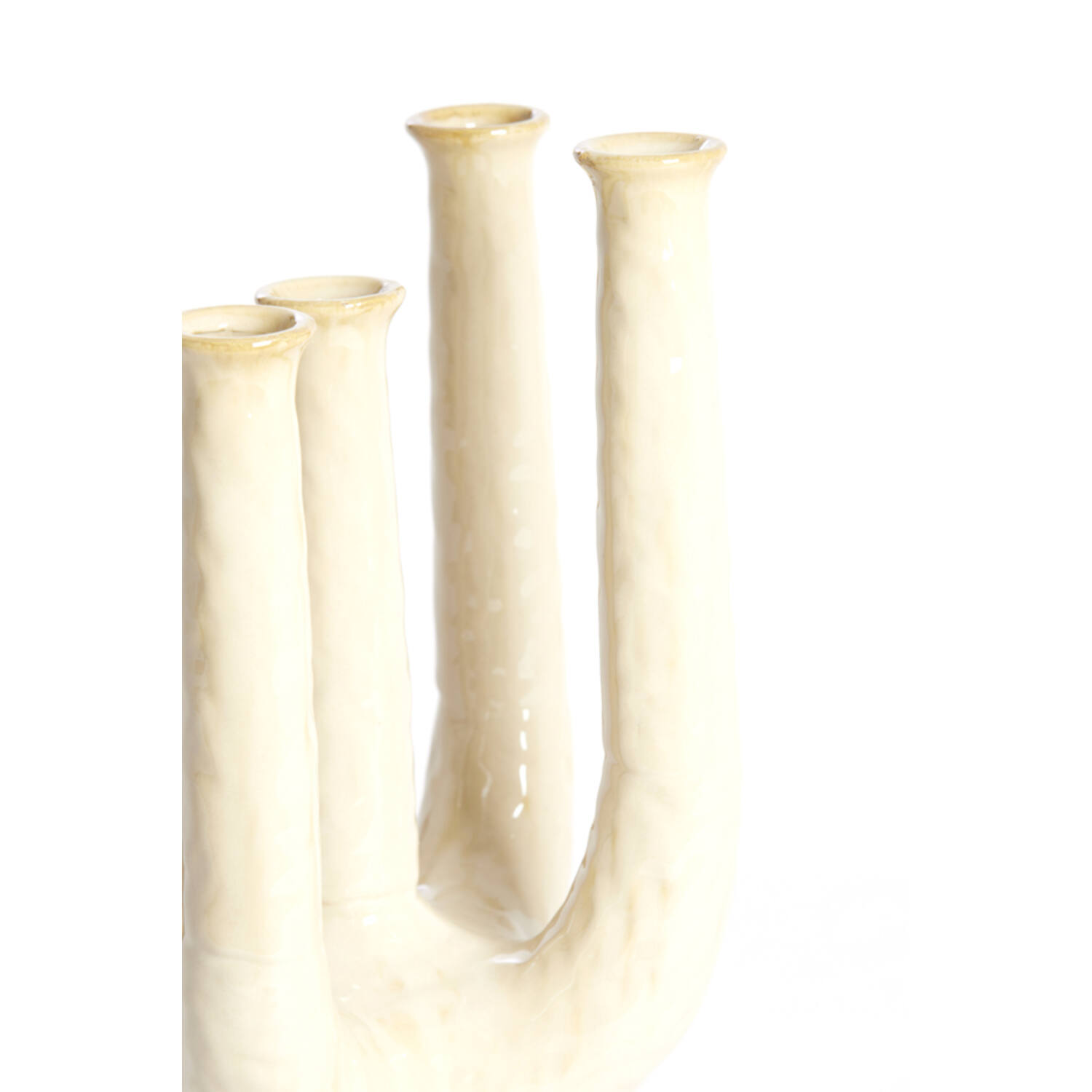 Vase deco 24x18x36 cm LEONJO ceramics sand-beige