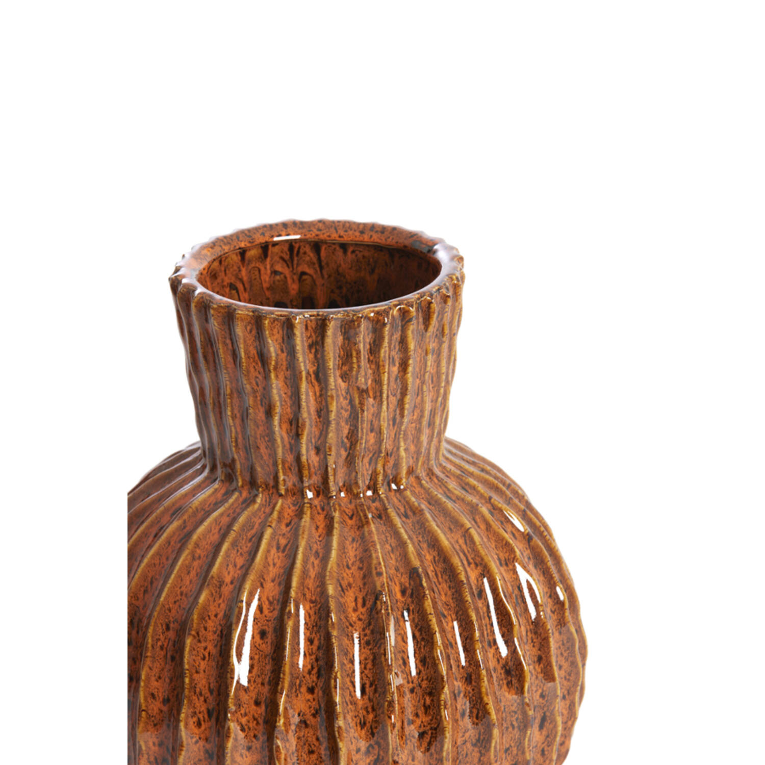 Vase deco Ø25x30 cm ZIRJA ceramics orange