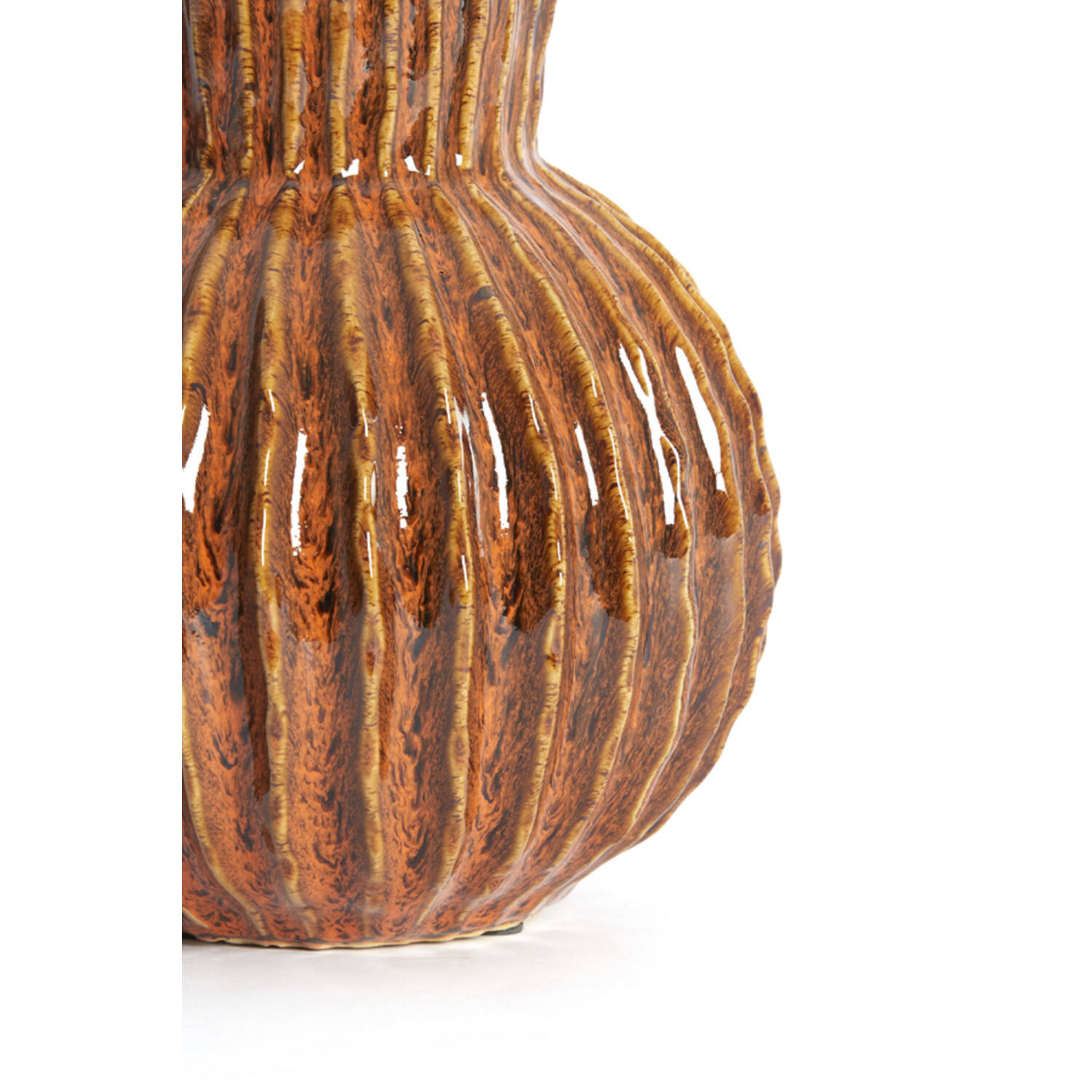 Vase deco Ø25x30 cm ZIRJA ceramics orange