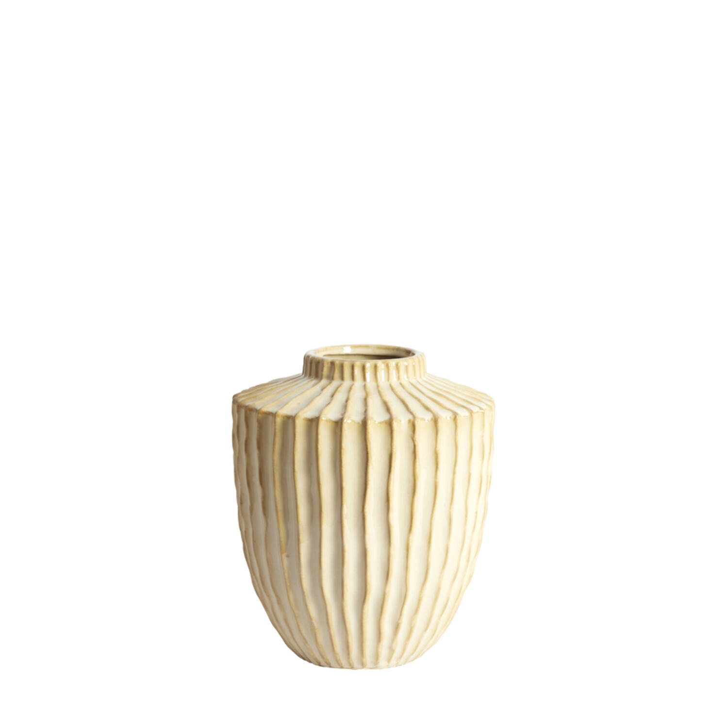 Vaas deco Ø25x28 cm TALEA keramiek parelmoer